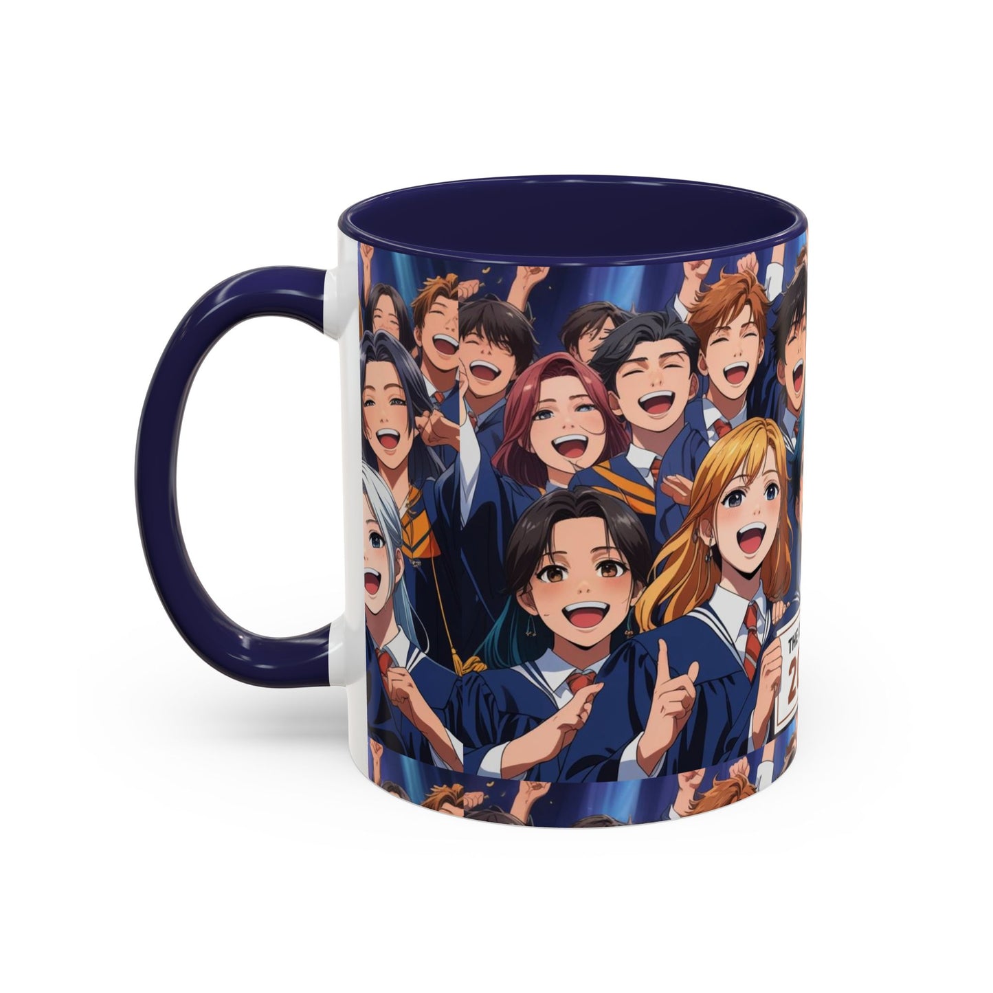 Anime Graduation Celebration Coffee Mug, Class of 2025 Mug, Anime Friends Mug, Gift for Graduates, School Spirit Mug