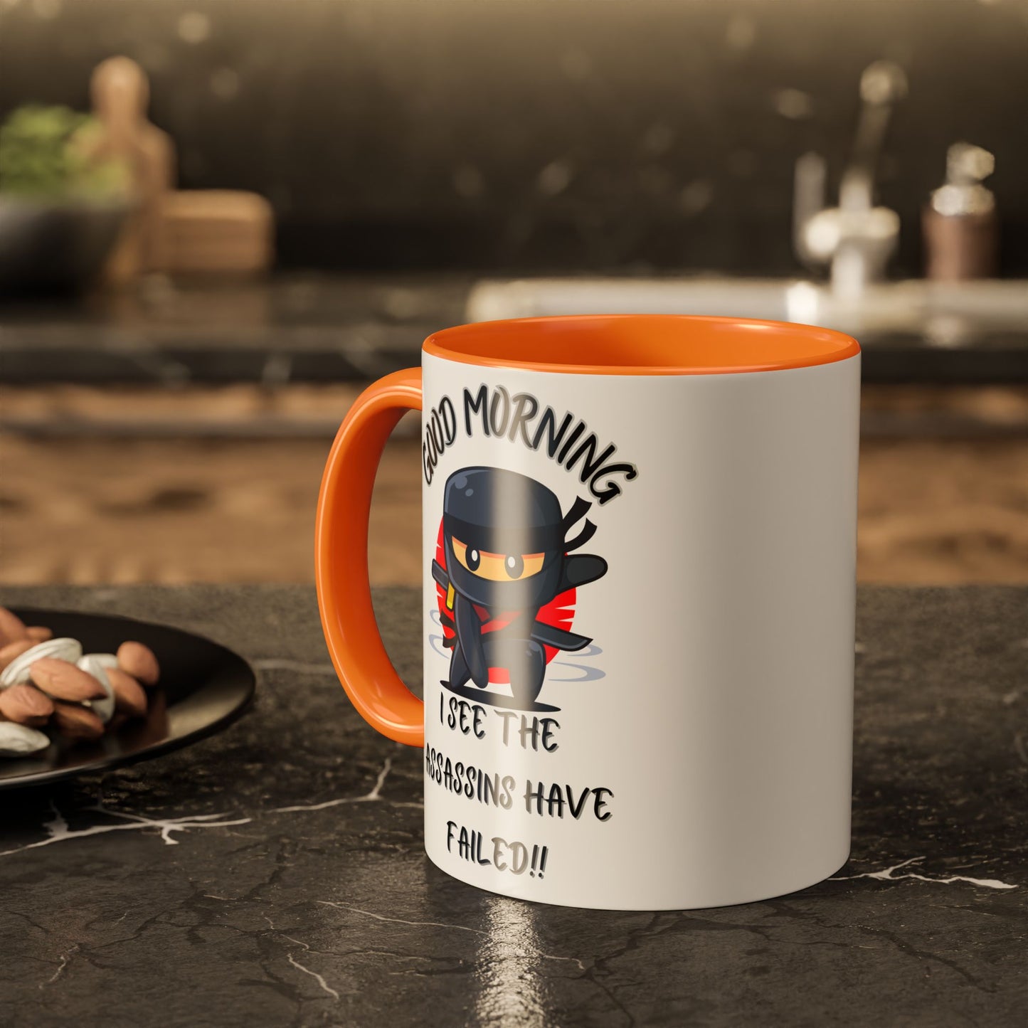 Colourful Assassins have failed Coffee Mug, 11oz/15oz, Funny Gift for Him/Her, Office Humor, Birthday Present, Unique Ceramic Mugs