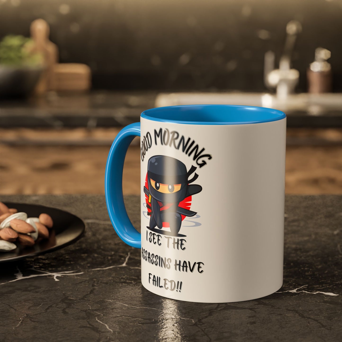 Colourful Assassins have failed Coffee Mug, 11oz/15oz, Funny Gift for Him/Her, Office Humor, Birthday Present, Unique Ceramic Mugs