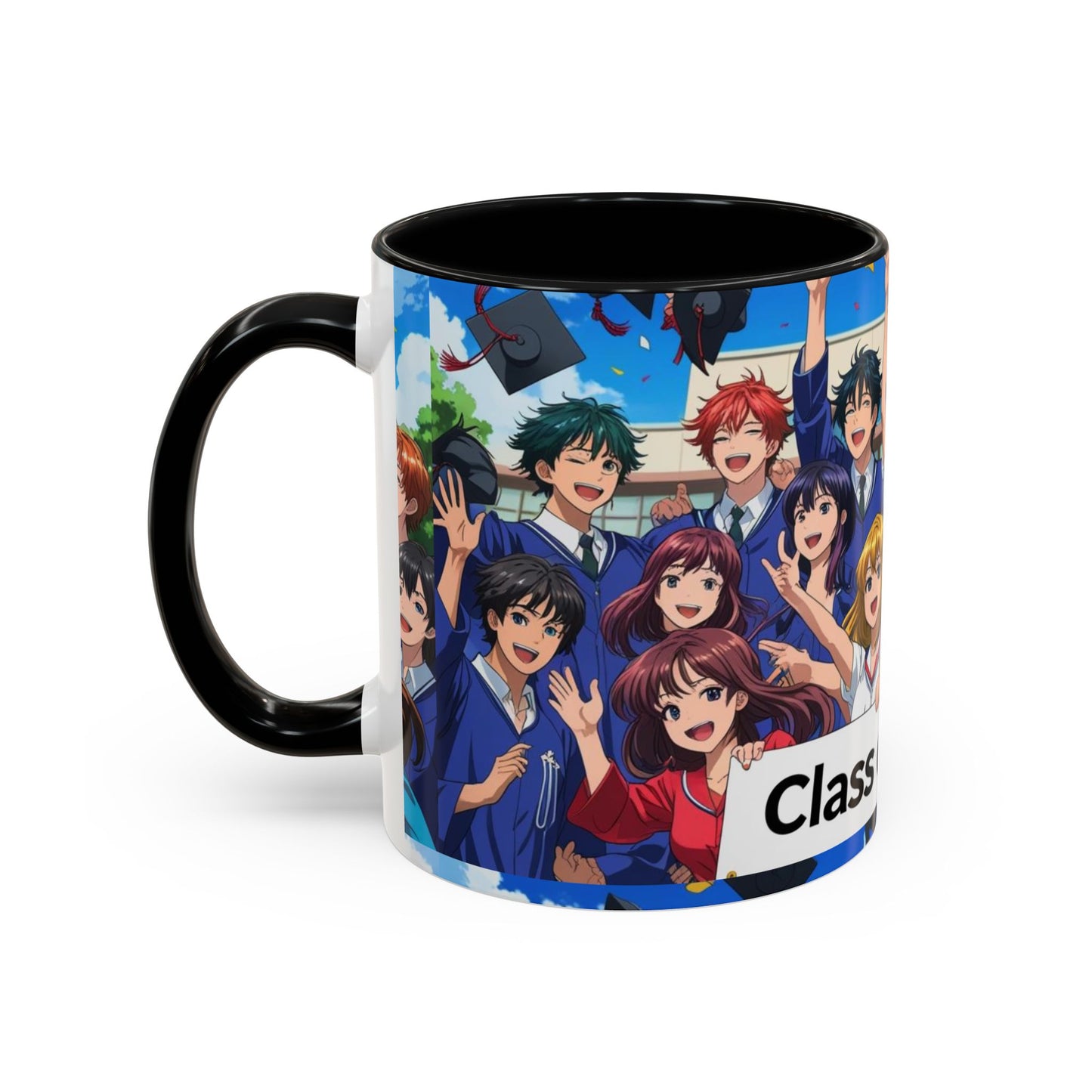 Anime Graduation Coffee Mug for Class of 2025, Personalized Gift, School Memories, Graduation Celebration, Unique Teacher Gift