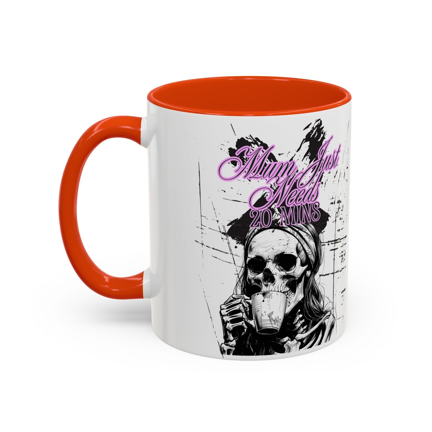 Mum Just Needs 20 min | Perfect for Coffee Lovers, Halloween Decor, Gift for Her, Unique Homeware, Fun Office Mug