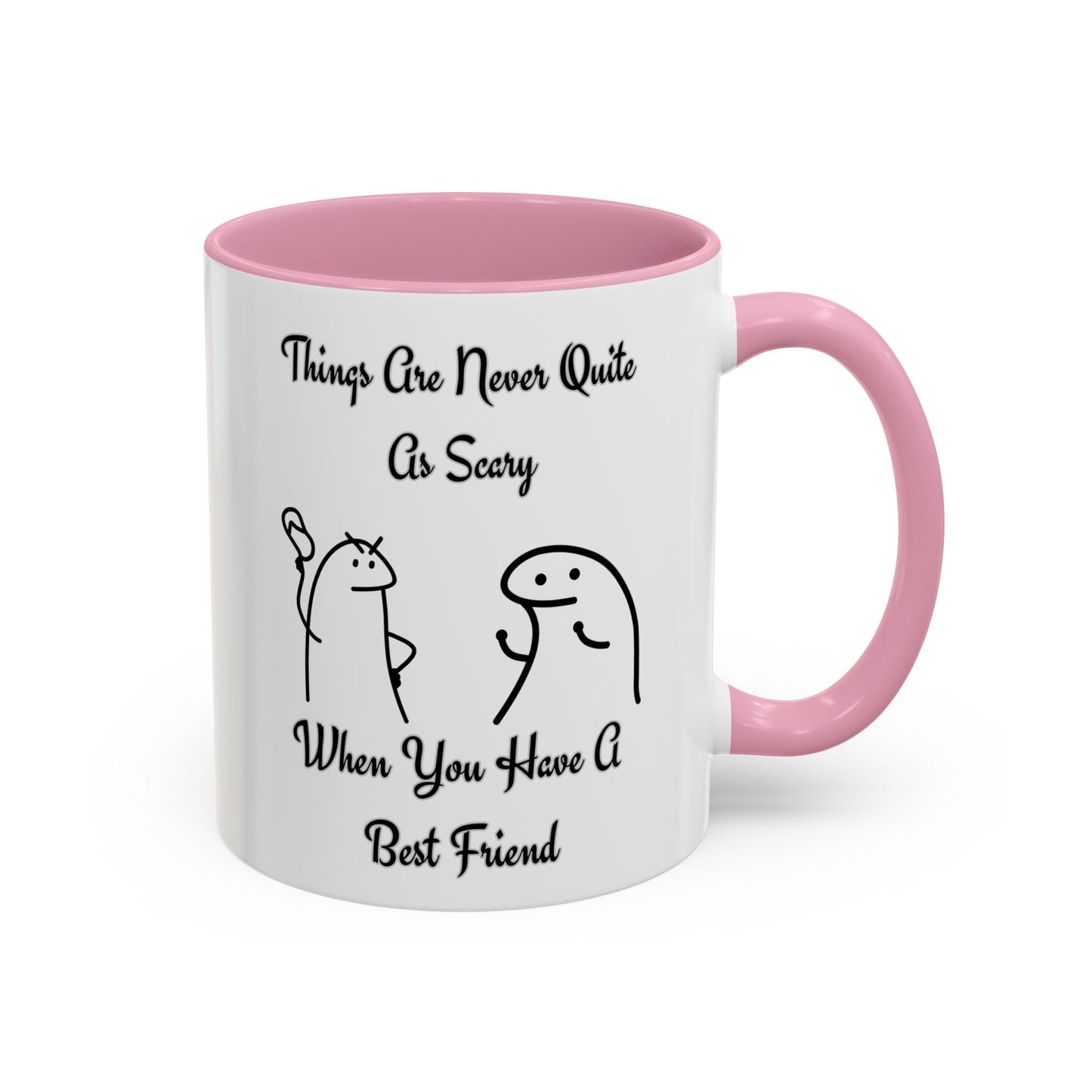 Best Friend Coffee Mug, Colorful Friendship Mug, Cute Gift for Friends, Inspirational Quote Mug, 11oz, 15oz