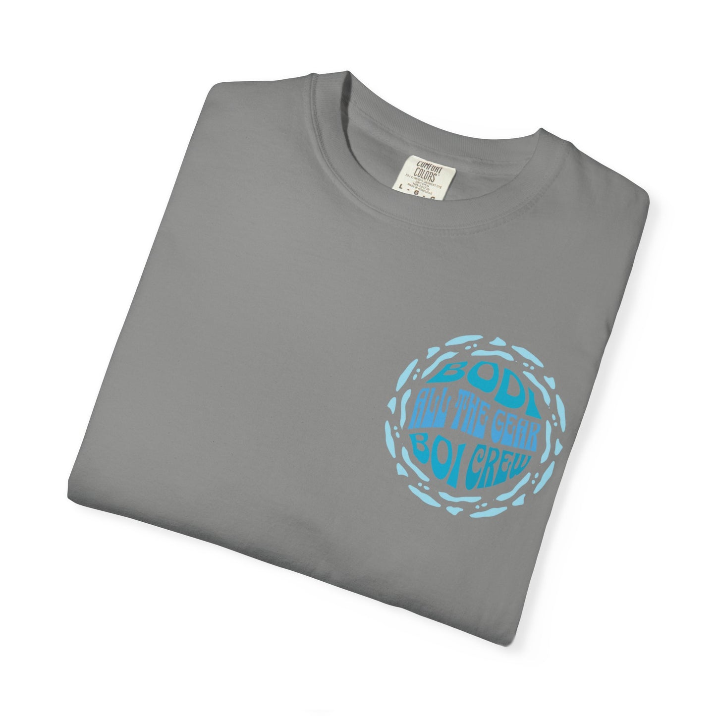 Bodi Gear Crew T-Shirt | Unisex Casual Graphic Tee for Outdoor Adventures, Gift for Him, Retro Style, Summer Vibe, Relaxed Fit