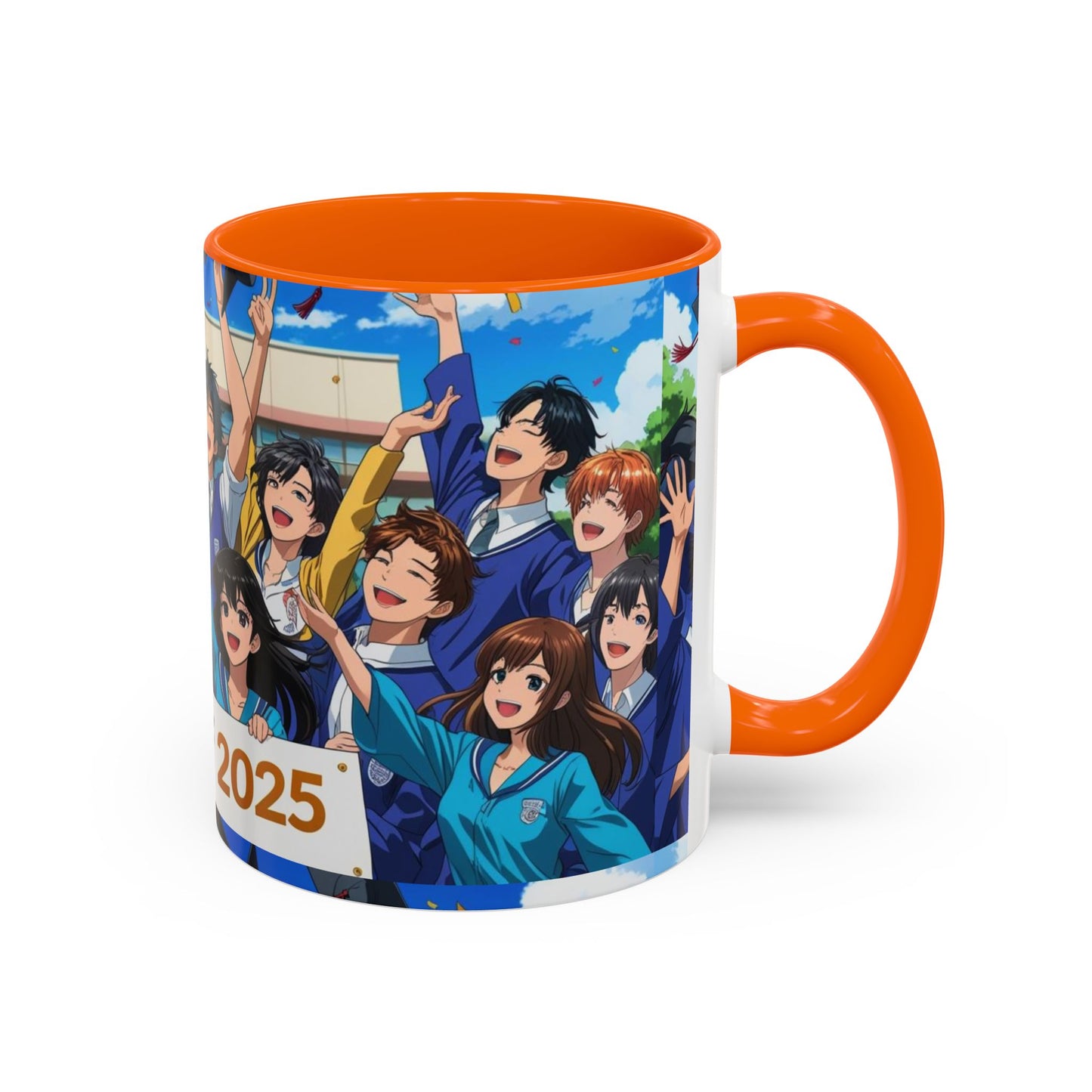 Anime Graduation Coffee Mug for Class of 2025, Personalized Gift, School Memories, Graduation Celebration, Unique Teacher Gift