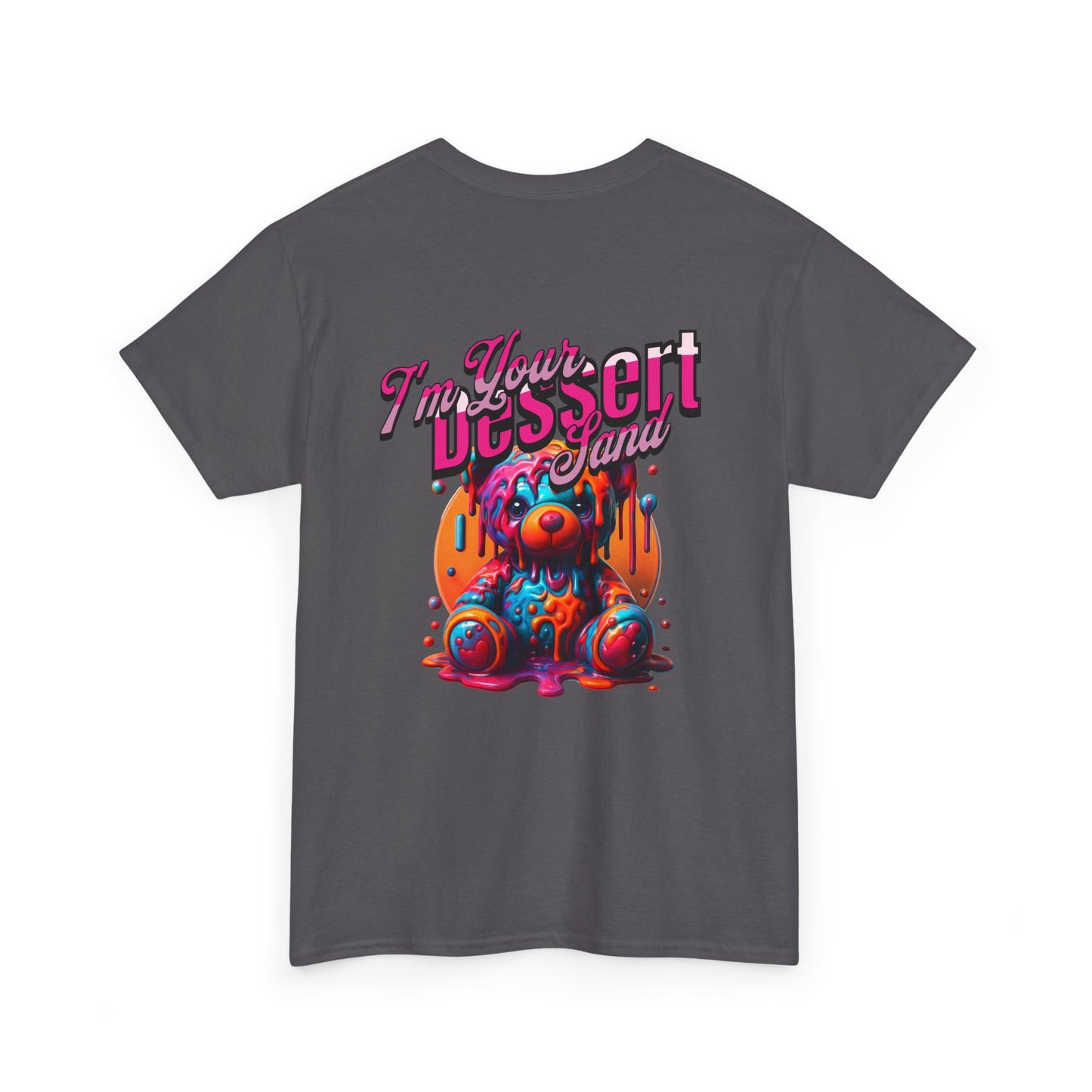 Whimsical Unisex Tee with Dessert Design, Fun Graphic Shirt for Parties, Casual Wear, Gift for Food Lovers, Cute Apparel