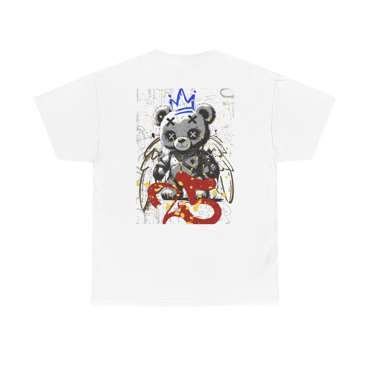 Skull & Bear Graphic Tee, Unisex Heavy Cotton Shirt for Casual Wear, Gift for Birthdays, Halloween, Gothic Tee, Cool Tee, Bear Lover Gift,