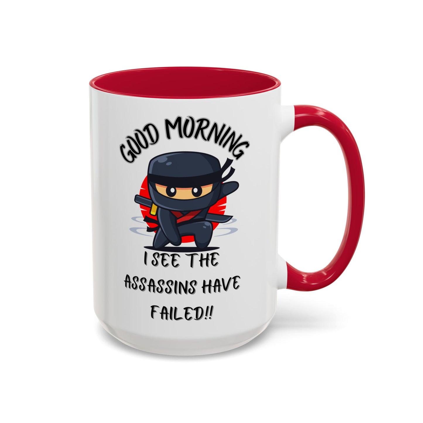 Colourful Assassins have failed Coffee Mug, 11oz/15oz, Funny Gift for Him/Her, Office Humor, Birthday Present, Unique Ceramic Mugs