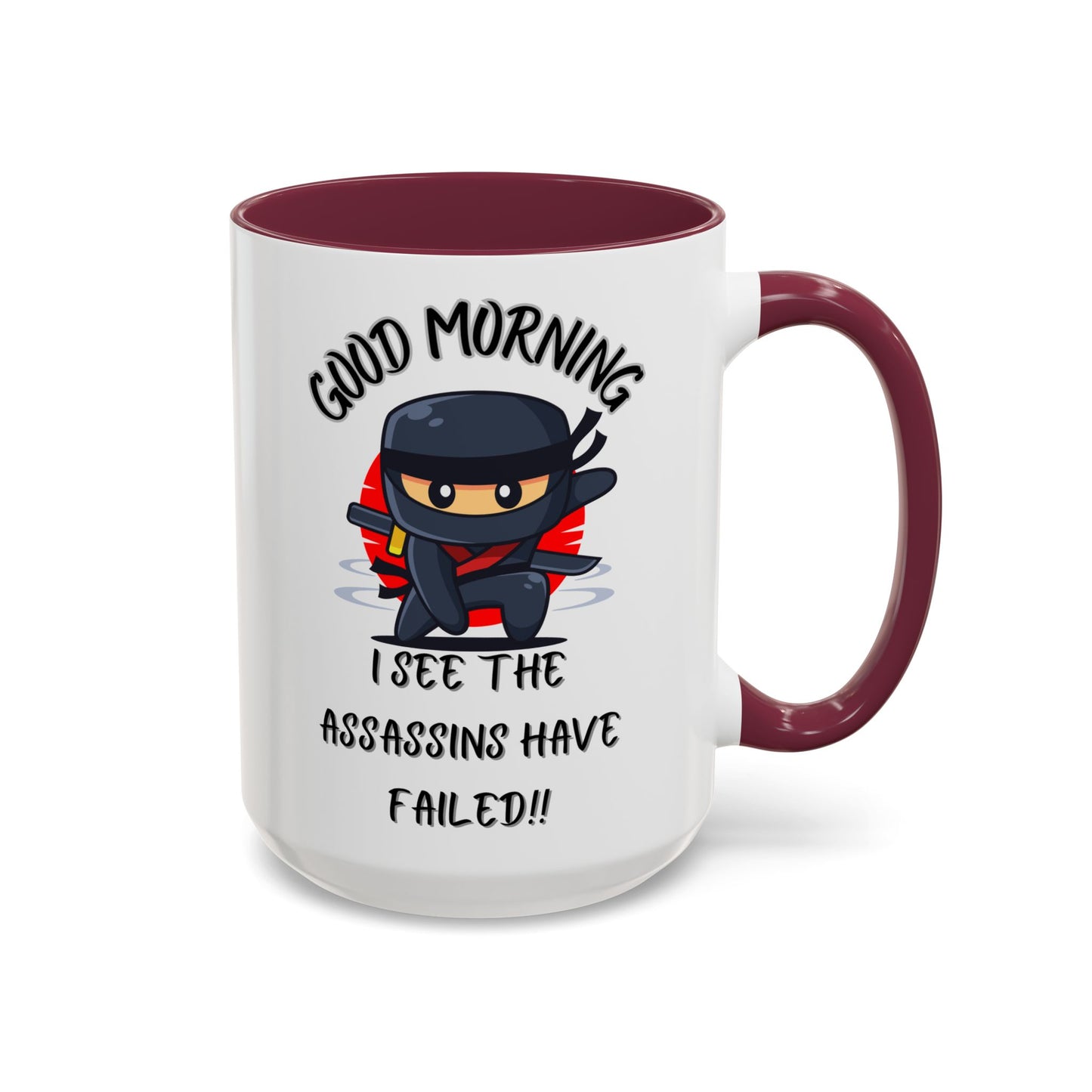 Colourful Assassins have failed Coffee Mug, 11oz/15oz, Funny Gift for Him/Her, Office Humor, Birthday Present, Unique Ceramic Mugs