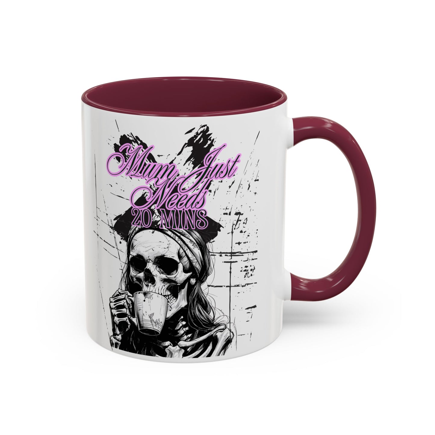 Mum Just Needs 20 min | Perfect for Coffee Lovers, Halloween Decor, Gift for Her, Unique Homeware, Fun Office Mug