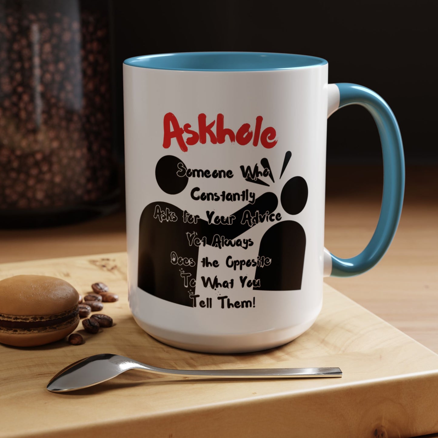 Humorous Askhole Coffee Mug, Funny Gift for Askholes, Quirky Tea Mug, Gift for Friends, Office Humor Mug