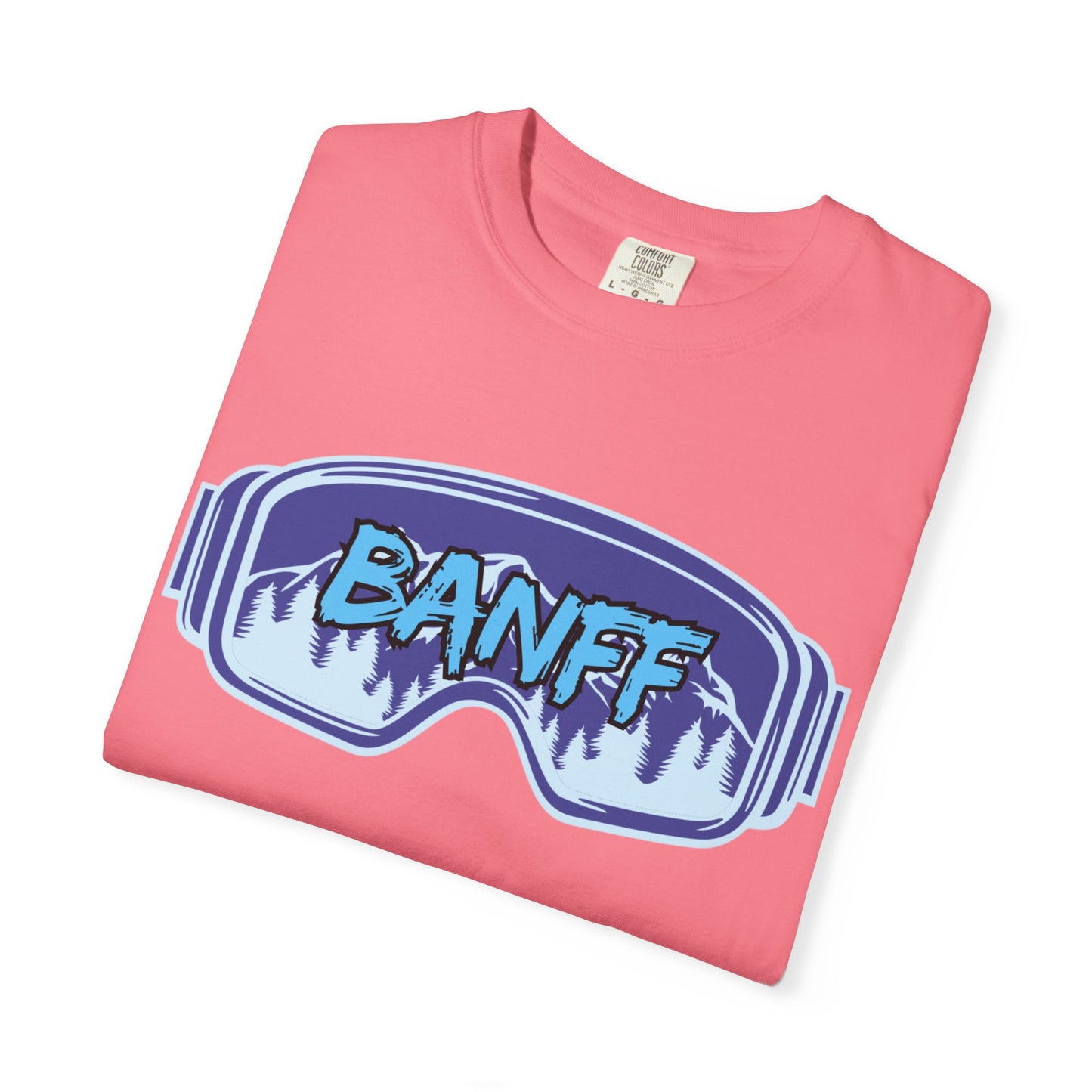 Banff Ski Adventure T-Shirt - Unisex Garment-Dyed Tee, Snowboarder Gift, Winter Sports Apparel, Ski Trip Souvenir, Funny Travel Shirt