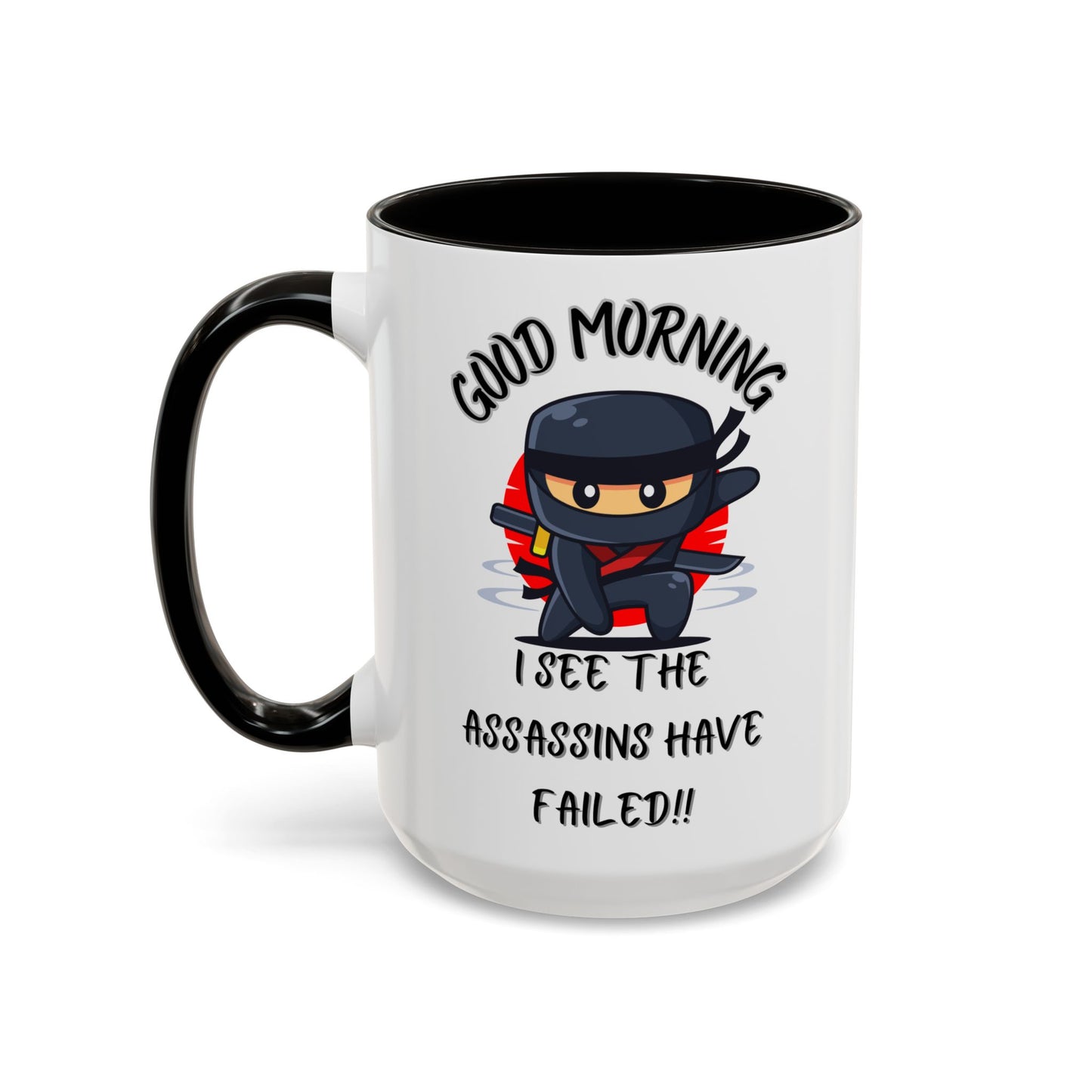 Colourful Assassins have failed Coffee Mug, 11oz/15oz, Funny Gift for Him/Her, Office Humor, Birthday Present, Unique Ceramic Mugs