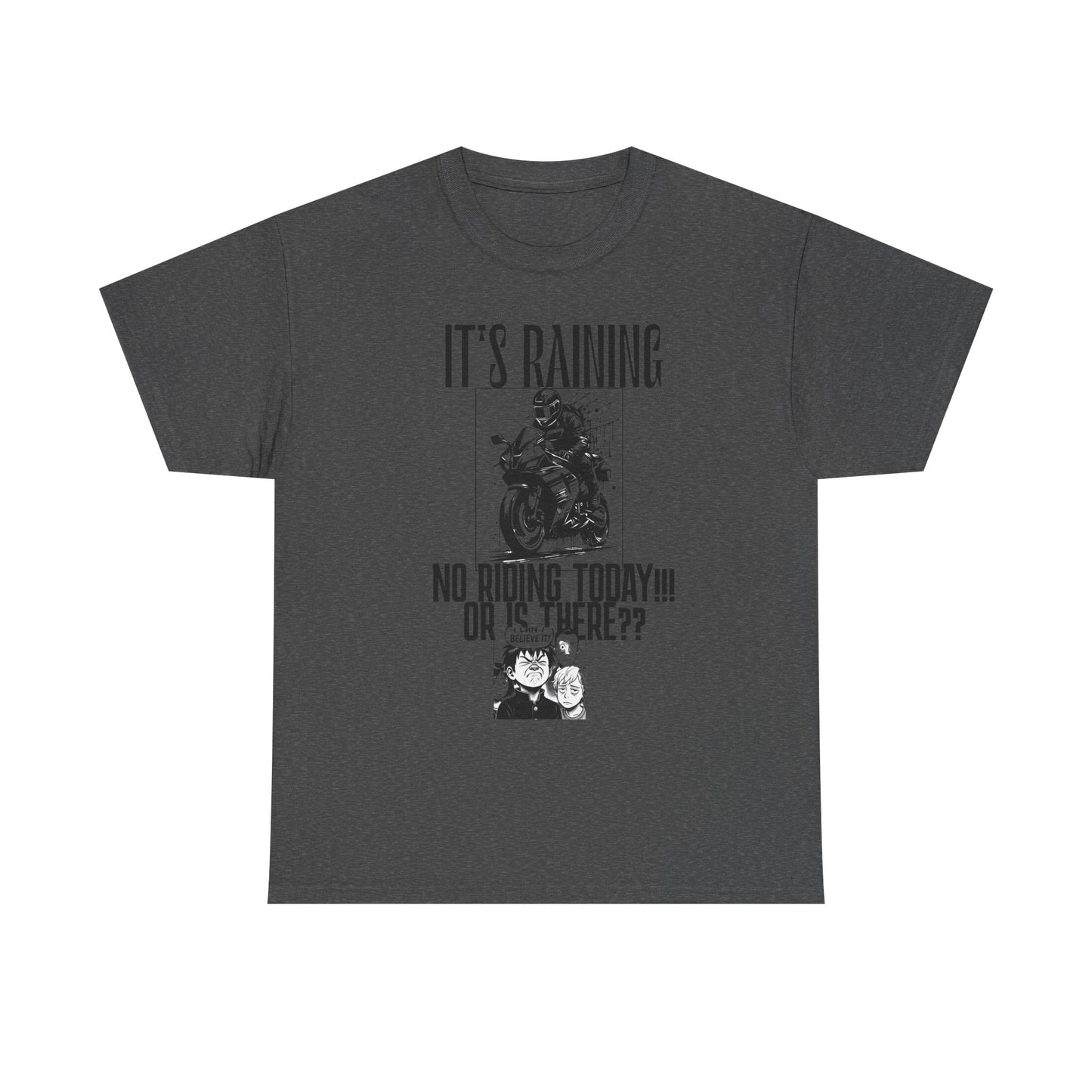 Motorcycle Rainy Day Tee - Fun Biker Shirt for Riders, Unisex Graphic Tee, Gift for Motorcycle Enthusiasts, Outdoor Adventure Apparel