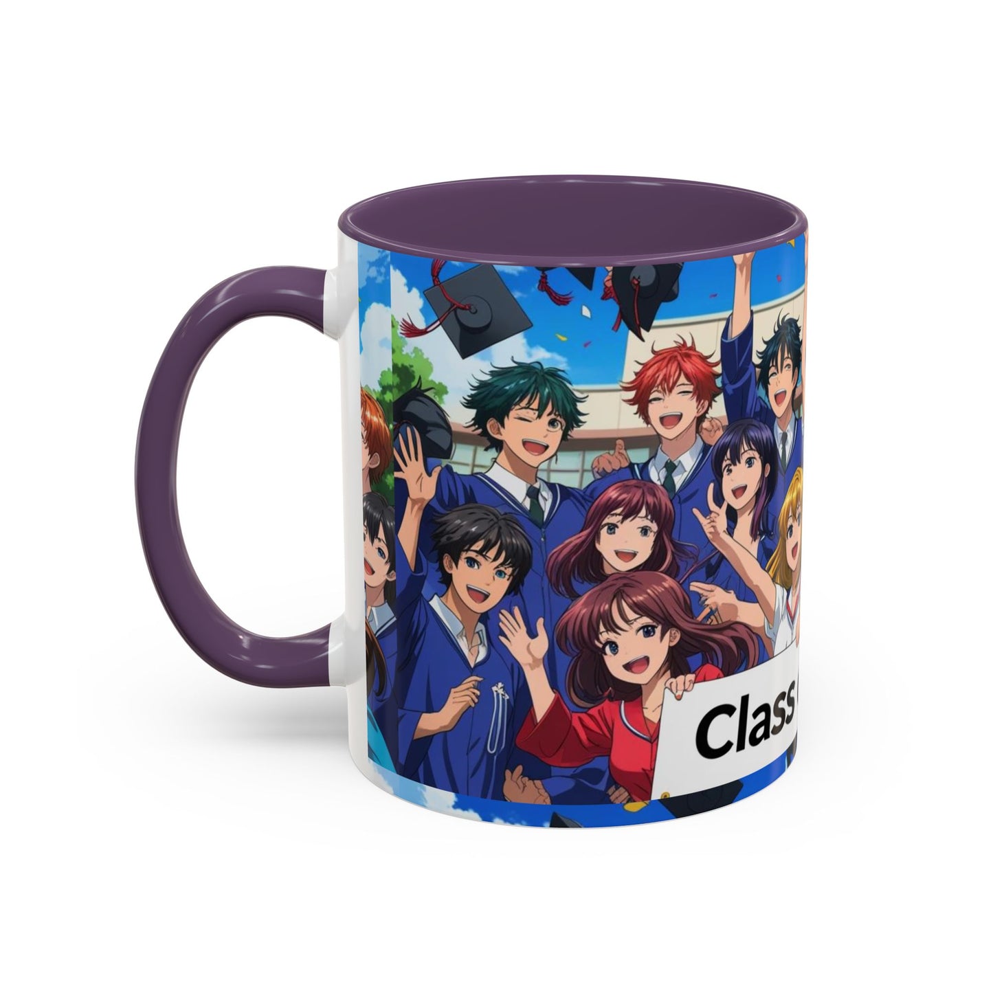 Anime Graduation Coffee Mug for Class of 2025, Personalized Gift, School Memories, Graduation Celebration, Unique Teacher Gift