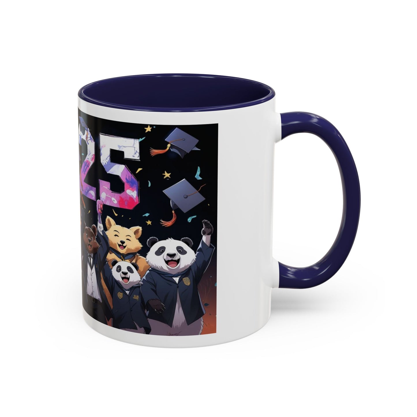 Anime Animals Graduation Celebration Coffee Mug, Funny Animal Graduation Mug, Custom Graduate Gift, Class of 2025 Mug, Unique Graduation Present