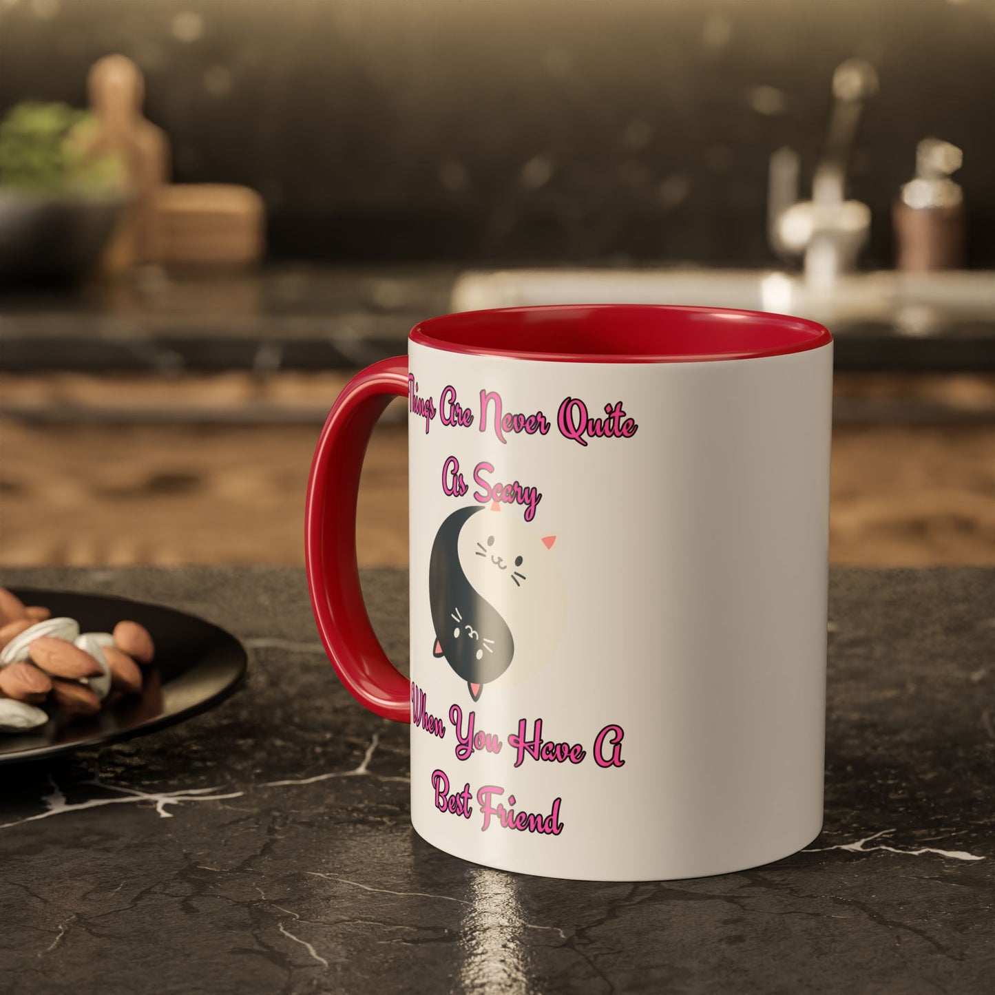 Cute Best Friend Coffee Mug | Colorful Ceramic Mug for Friendship | Gift for Besties, Birthdays, Friendship Day, Cute Mug