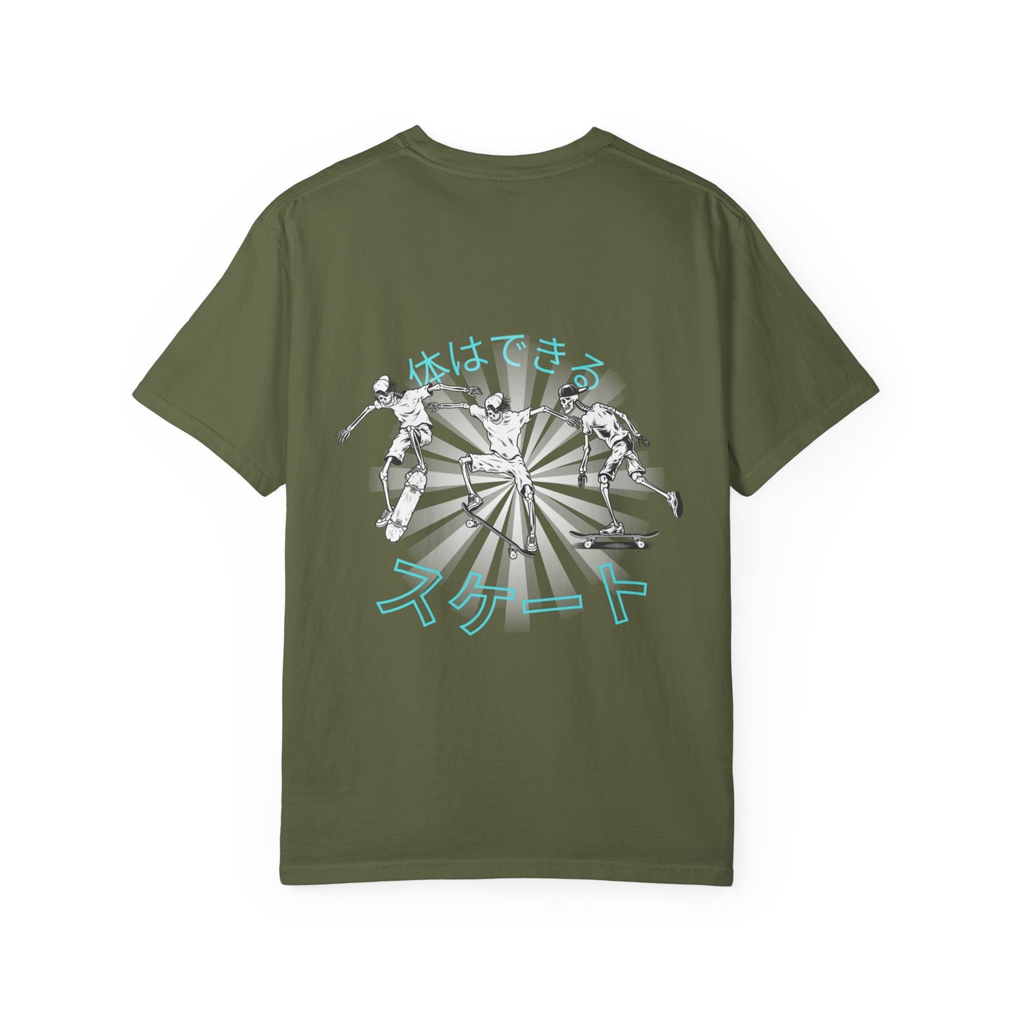 Japanese Skateboarding Design T-Shirt, Unisex Graphic Tee, Casual Streetwear, Gift for Skaters, Trendy Graphic T-Shirt, Funny Skate Shirt