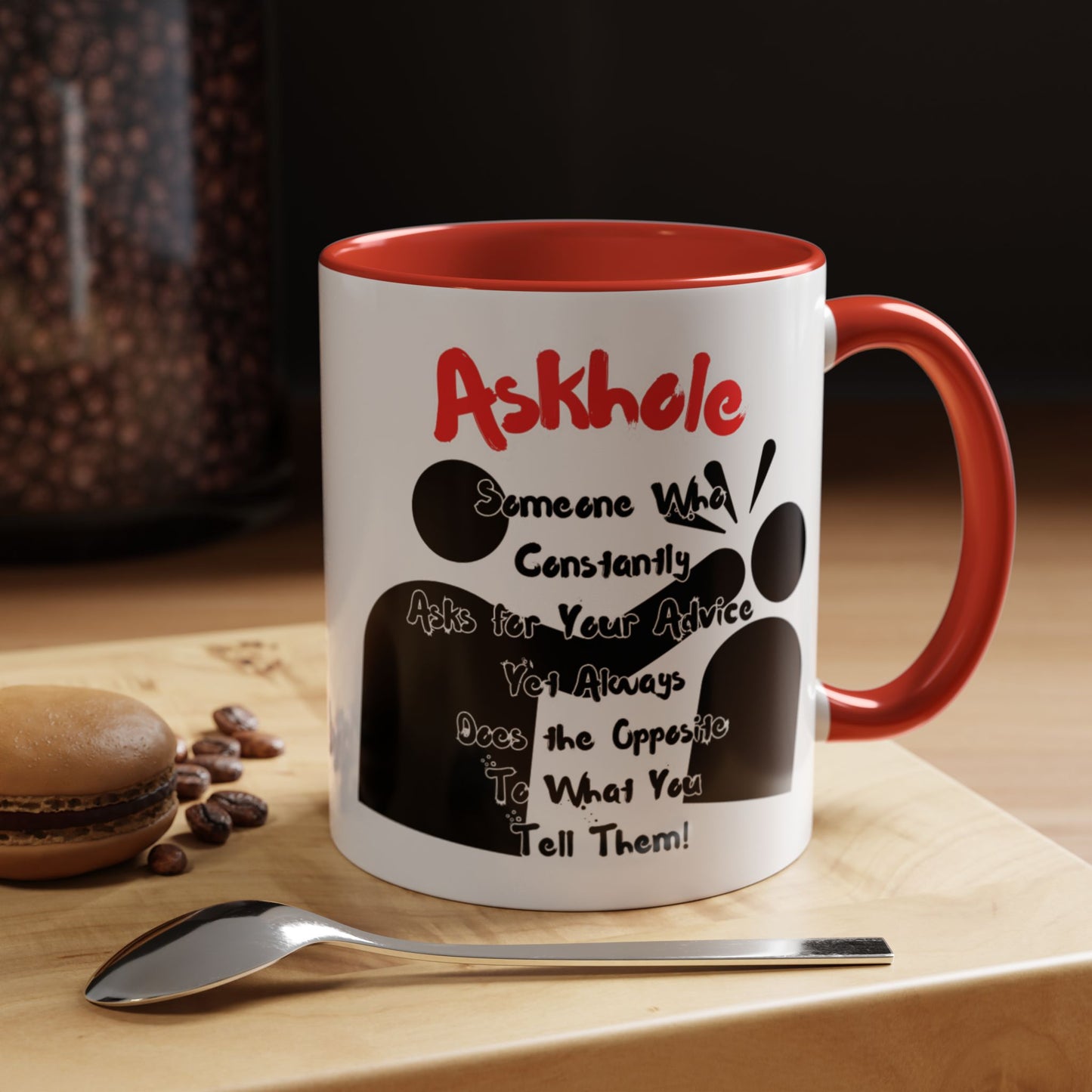 Humorous Askhole Coffee Mug, Funny Gift for Askholes, Quirky Tea Mug, Gift for Friends, Office Humor Mug