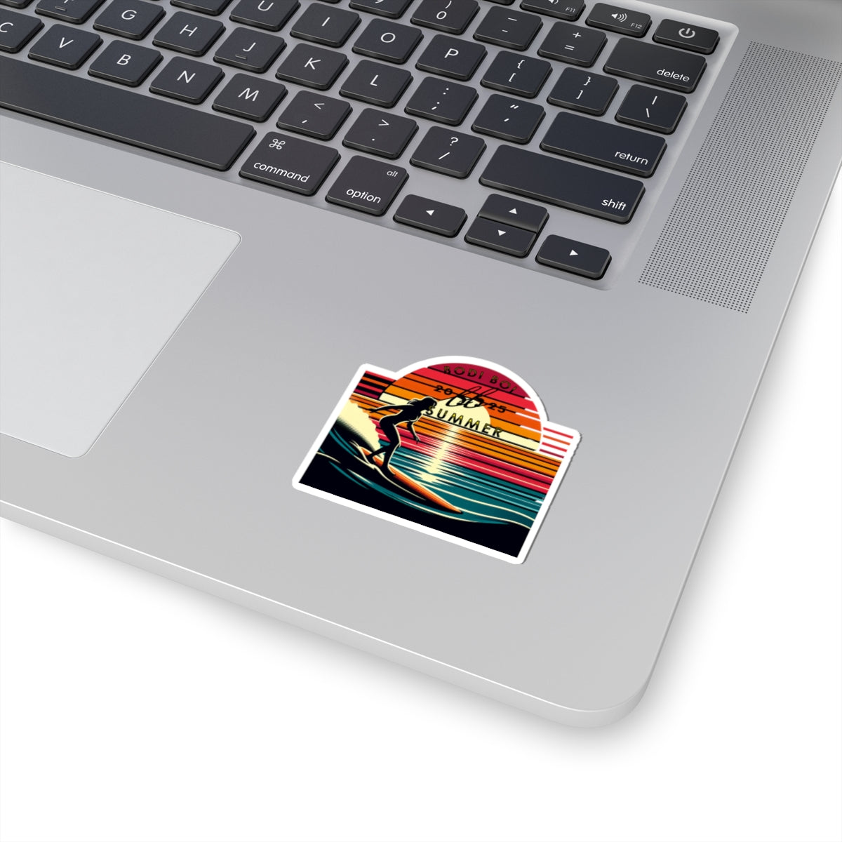 Retro Surf Kiss-Cut Stickers | Summer Vibes, Beach Decor, Laptop Stickers, Surfing Gifts, Ocean Lovers