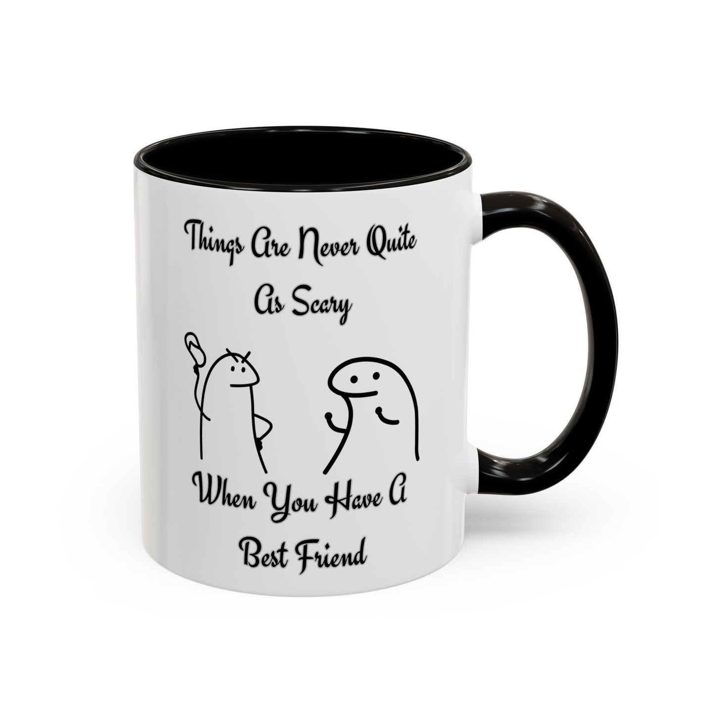 Best Friend Coffee Mug, Colorful Friendship Mug, Cute Gift for Friends, Inspirational Quote Mug, 11oz, 15oz