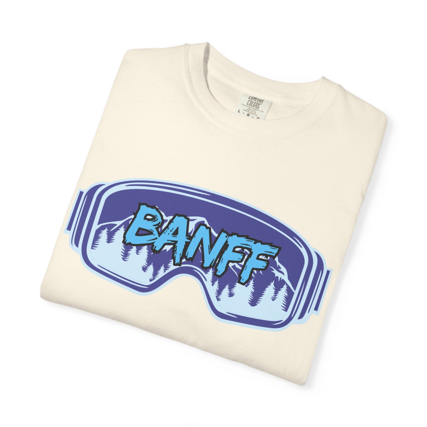 Banff Ski Adventure T-Shirt - Unisex Garment-Dyed Tee, Snowboarder Gift, Winter Sports Apparel, Ski Trip Souvenir, Funny Travel Shirt