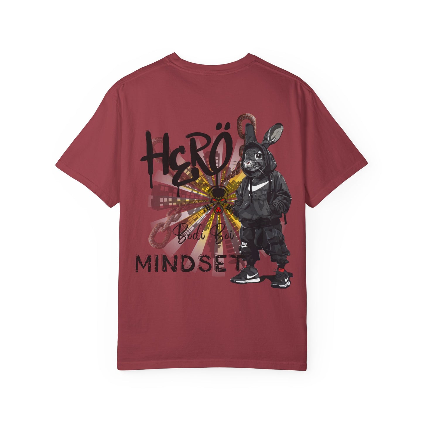 Hero Mindset Unisex Garment-Dyed T-shirt, Motivational Tee, Streetwear, Casual Wear, Gift for Him/Her, Urban Style Shirt