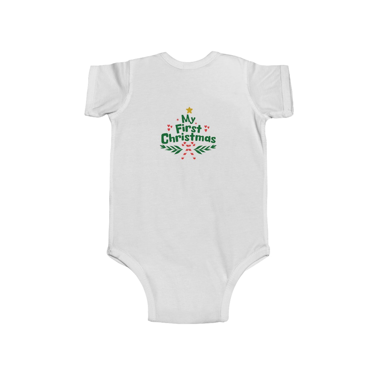 My First Christmas Infant Bodysuit, Baby Holiday Outfit, Cute Christmas Onesie, Baby Shower Gift, Newborn Christmas Apparel