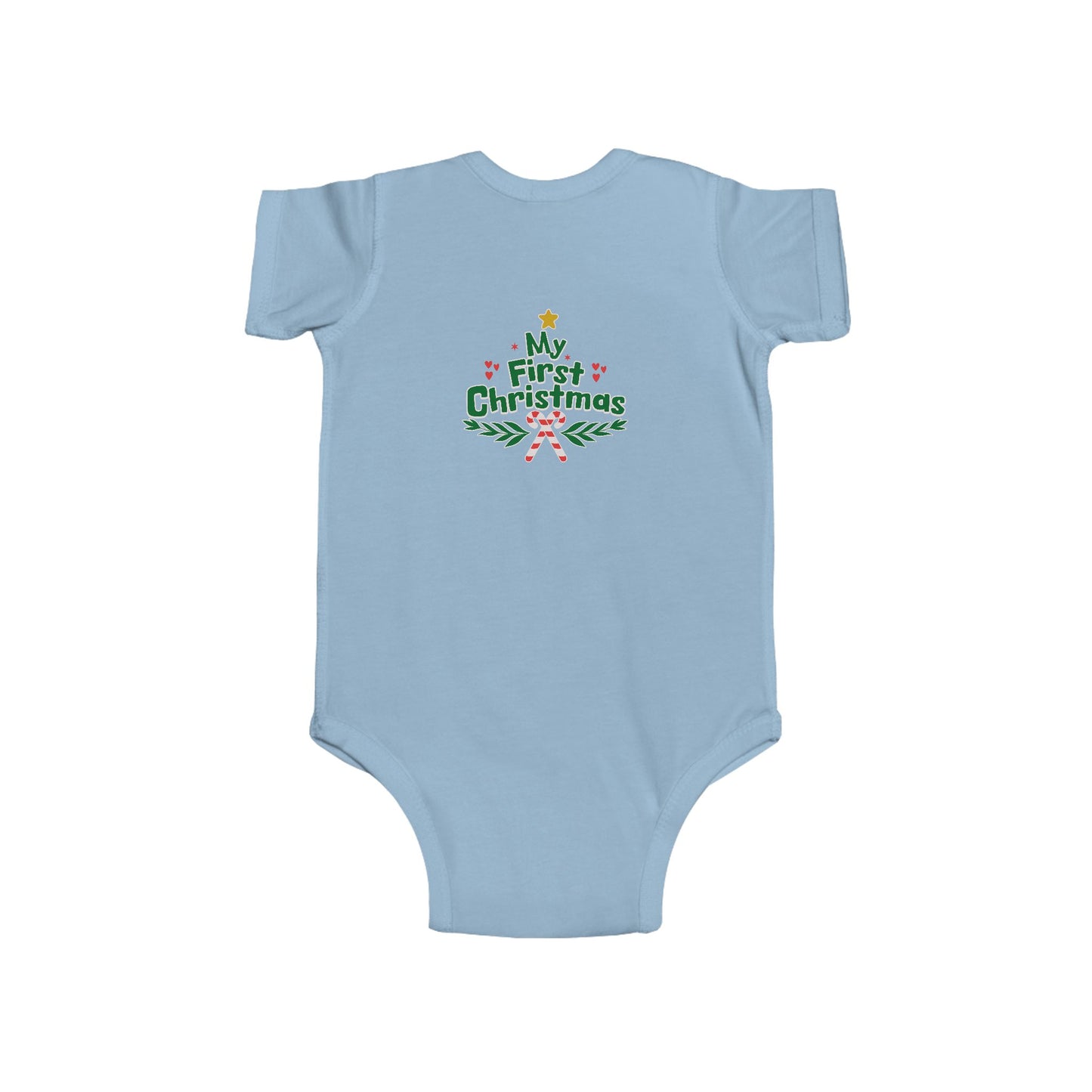 My First Christmas Infant Bodysuit, Baby Holiday Outfit, Cute Christmas Onesie, Baby Shower Gift, Newborn Christmas Apparel