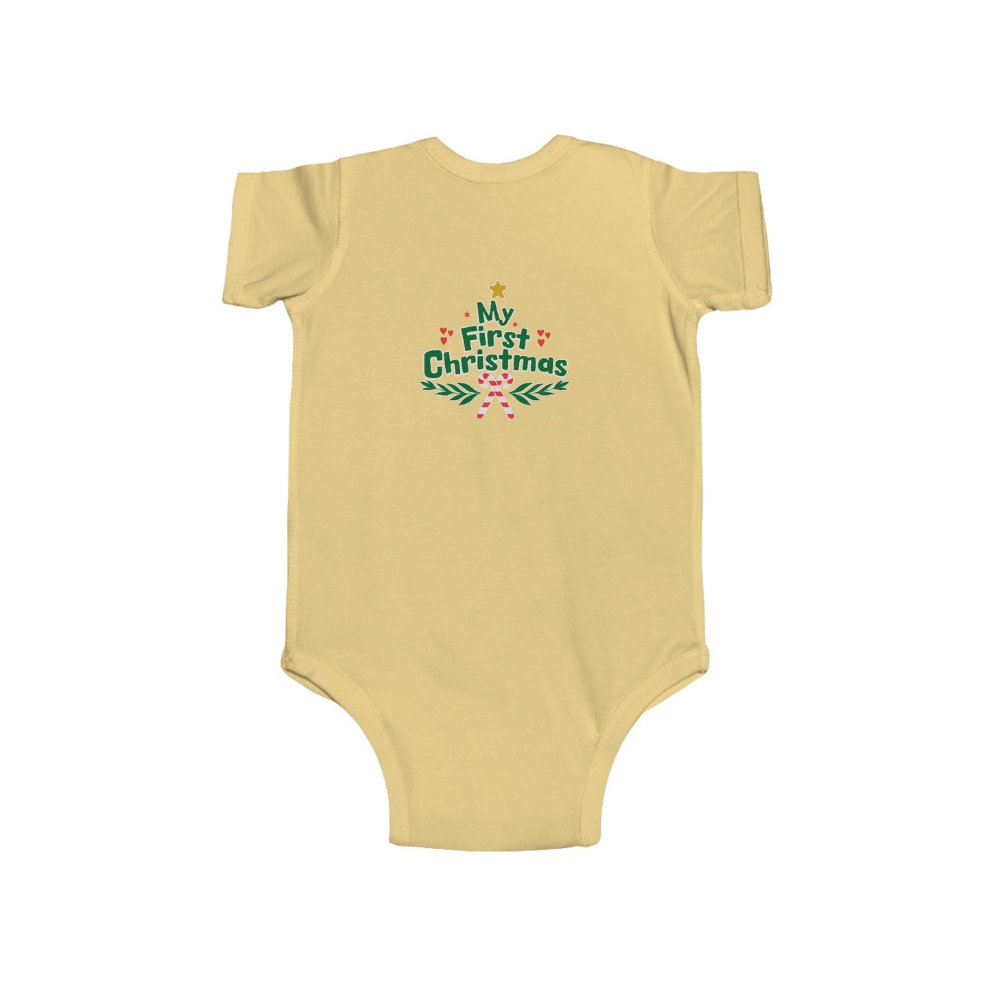 My First Christmas Infant Bodysuit, Baby Holiday Outfit, Cute Christmas Onesie, Baby Shower Gift, Newborn Christmas Apparel