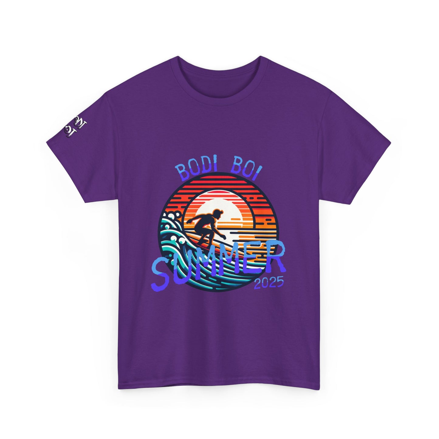 Summer Vibes Unisex Heavy Cotton Tee, Beach Shirt, Surfing Apparel, Casual Wear, Gift for Surfers, Summer 2025 Tee