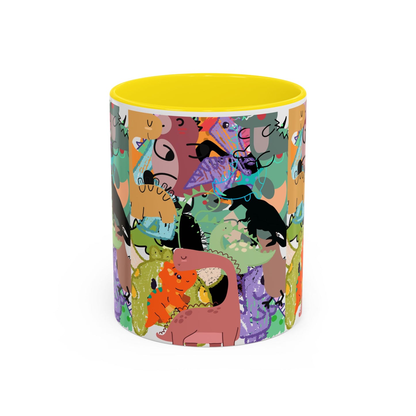 Vibrant Animal Pattern Coffee Mug, Fun Animal Mug, Colorful Mug Gift, Unique Coffee Cup, Quirky Cat Mug, Animal Lovers Drinkware
