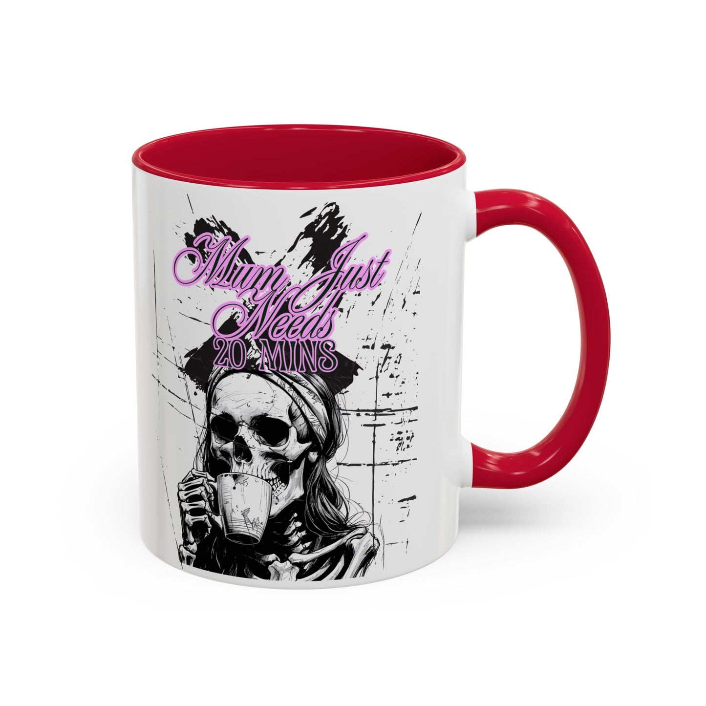 Mum Just Needs 20 min | Perfect for Coffee Lovers, Halloween Decor, Gift for Her, Unique Homeware, Fun Office Mug