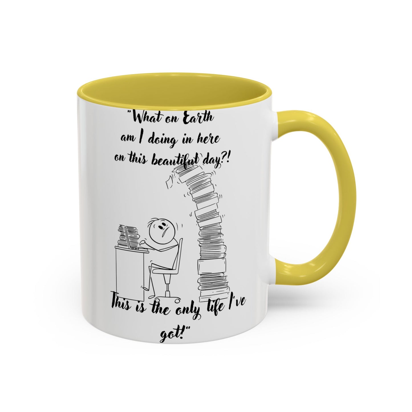 What am I doing here Coffee Mug - Perfect for Writers, Students, and Book Lovers!