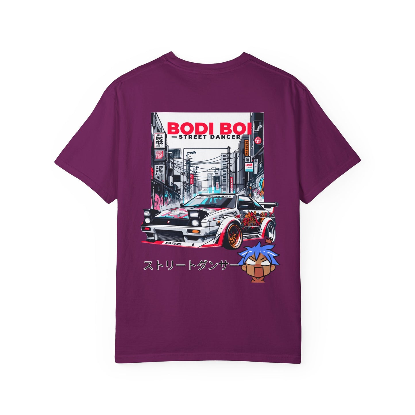 Bodi boi Street-Inspired Unisex T-Shirt for Dance and Car Enthusiasts