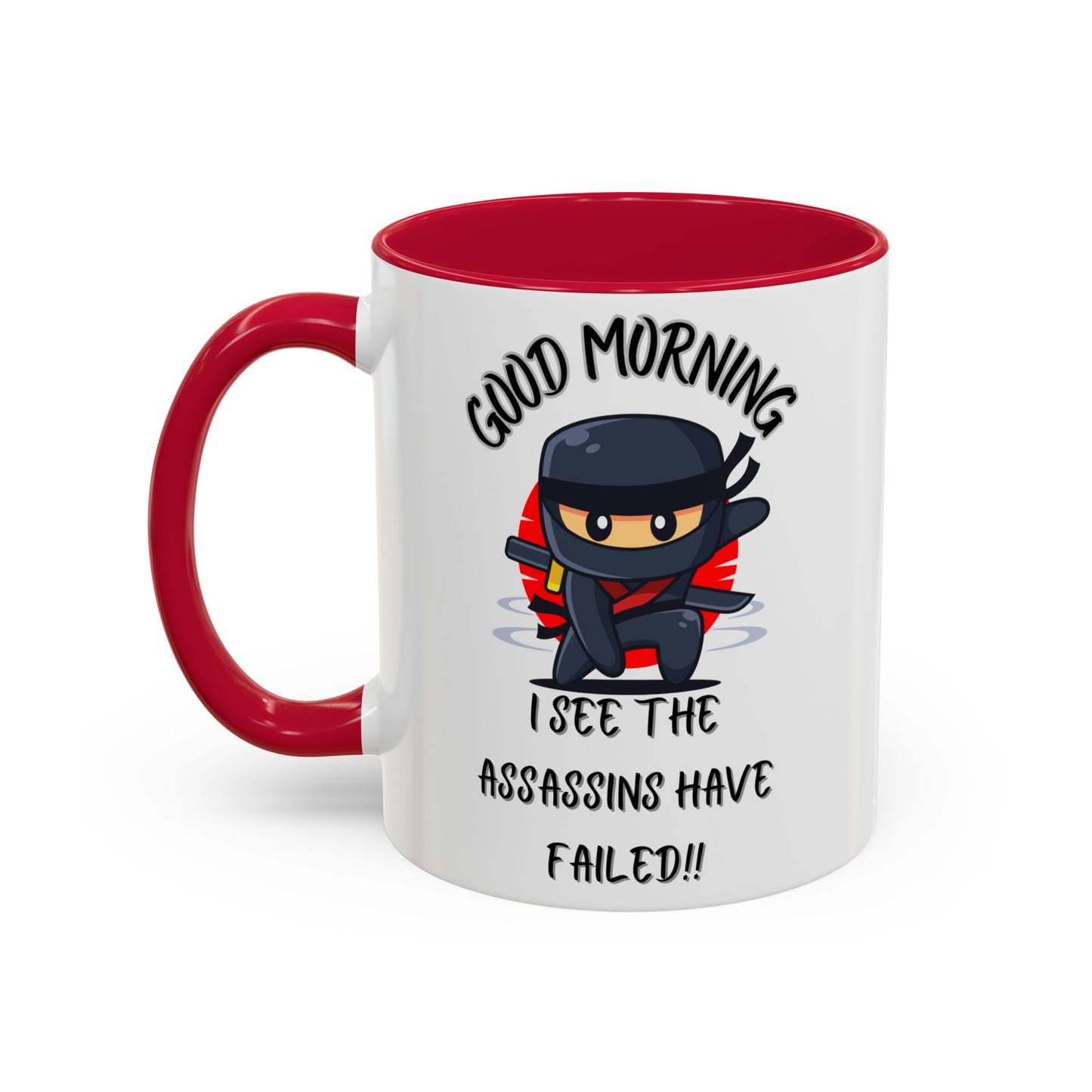 Colourful Assassins have failed Coffee Mug, 11oz/15oz, Funny Gift for Him/Her, Office Humor, Birthday Present, Unique Ceramic Mugs