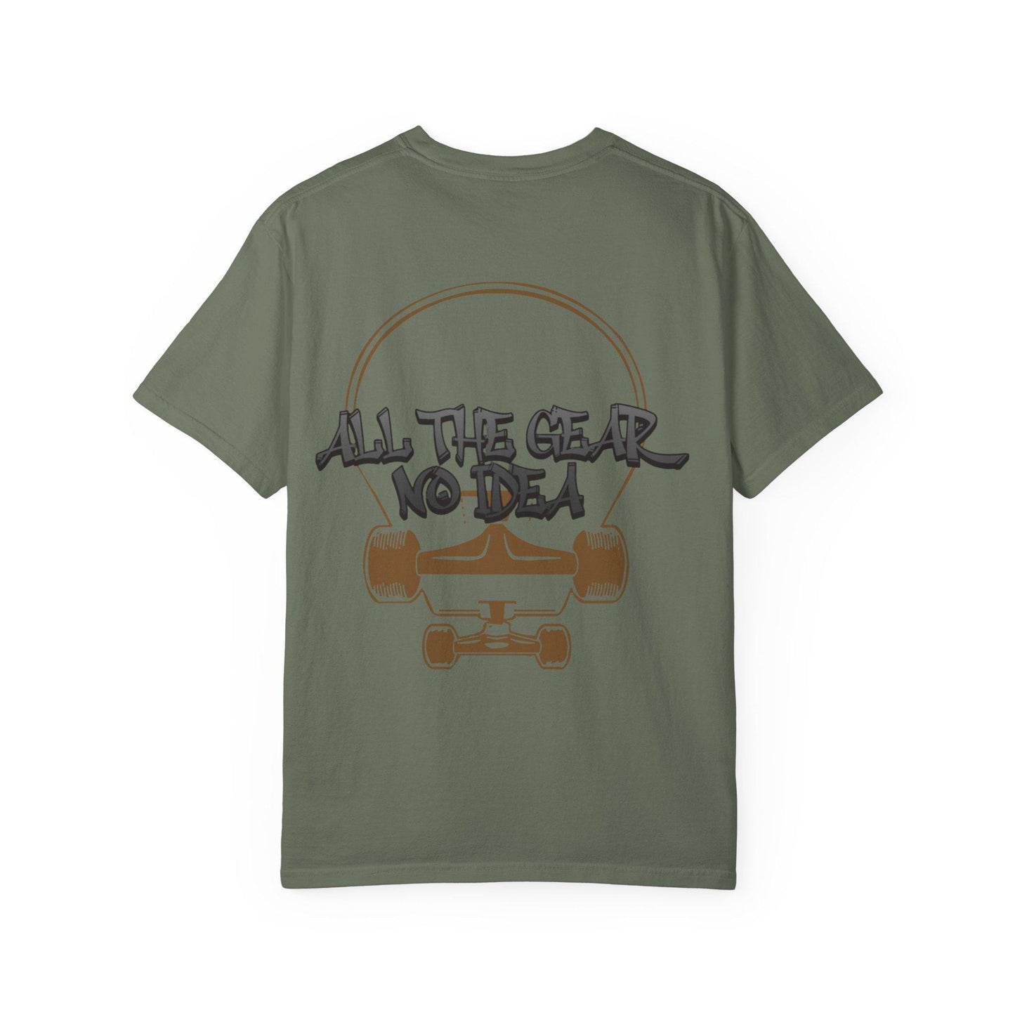 Skateboard Vibes Unisex T-Shirt | Streetwear Style, Casual Tee, Graphic Tee, Gift for Skaters, All the Gear No Idea