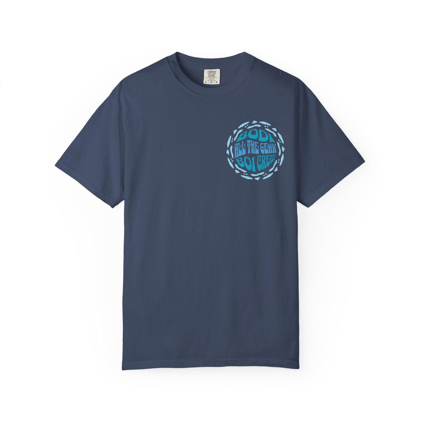 Bodi Gear Crew T-Shirt | Unisex Casual Graphic Tee for Outdoor Adventures, Gift for Him, Retro Style, Summer Vibe, Relaxed Fit