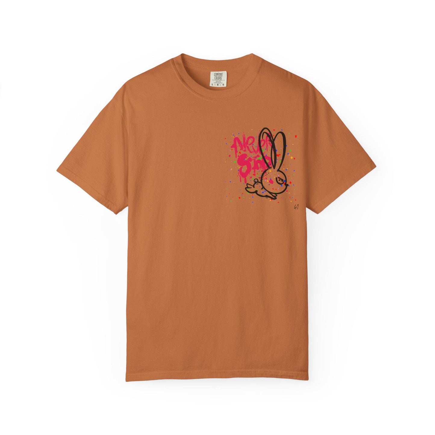 Whimsical Graphic Tee for Fun-Loving Souls, Cute Bunny & Bear Design