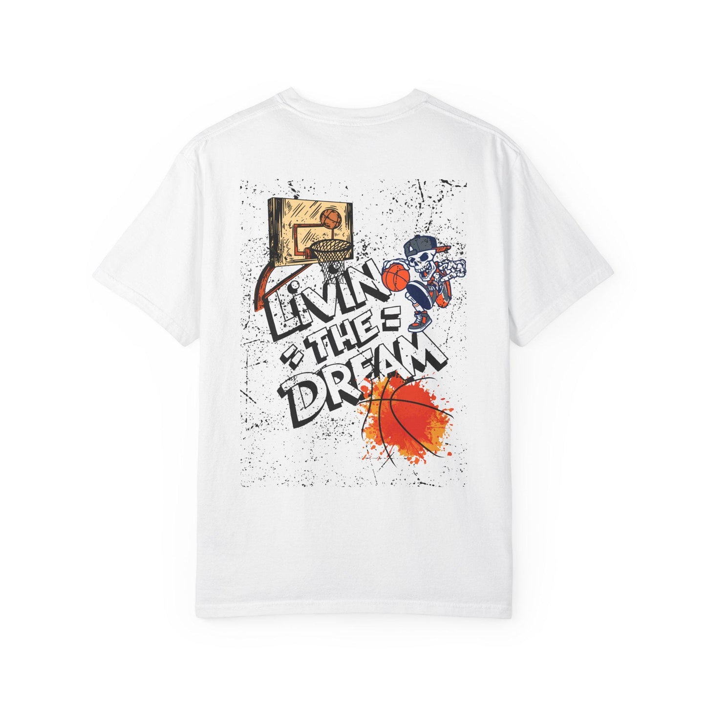 Living the Dream T-Shirt, Unisex Basketball Tee, Gift for Sports Lovers, Casual Wear, Unique Graphic T-Shirt, Streetwear Fashion