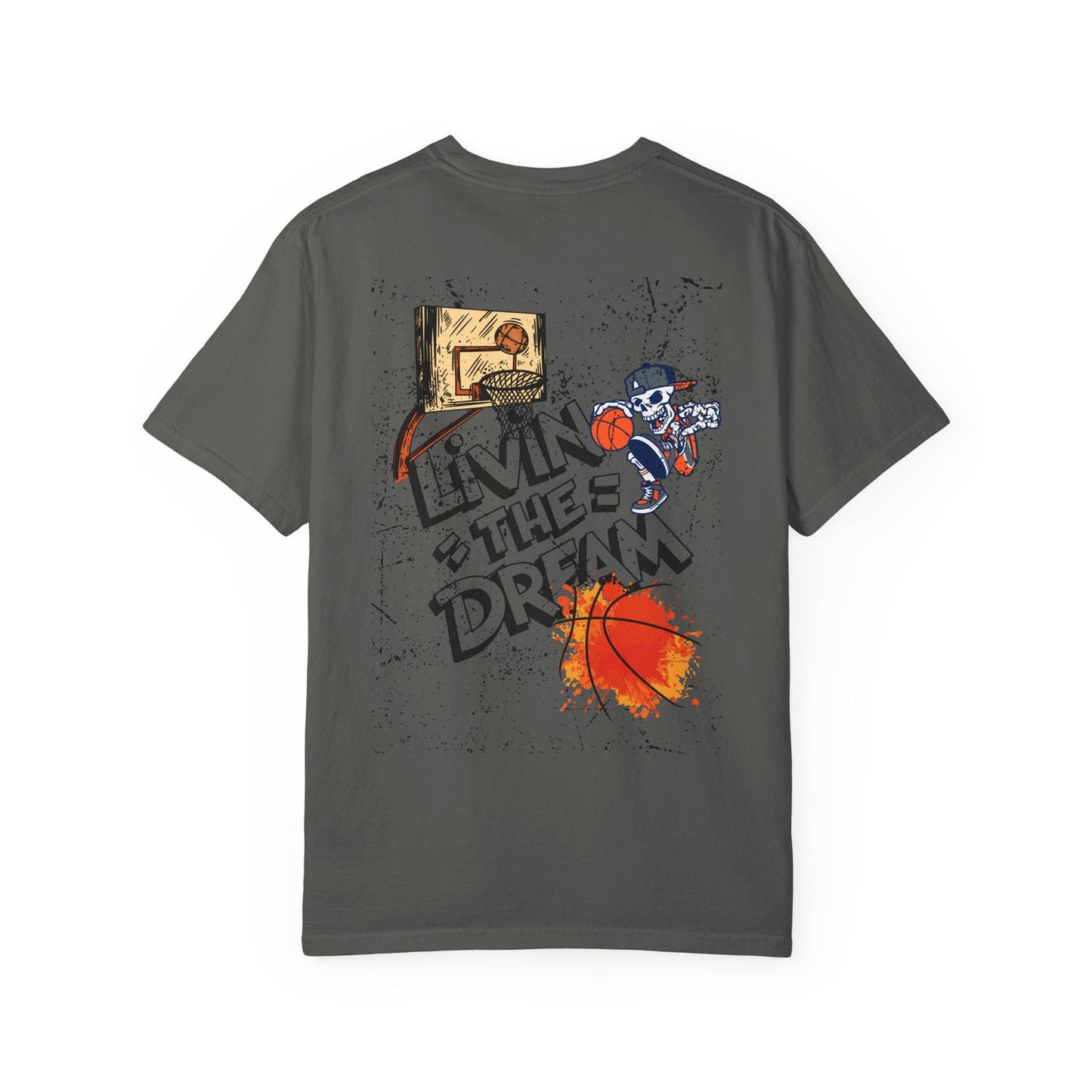 Living the Dream T-Shirt, Unisex Basketball Tee, Gift for Sports Lovers, Casual Wear, Unique Graphic T-Shirt, Streetwear Fashion