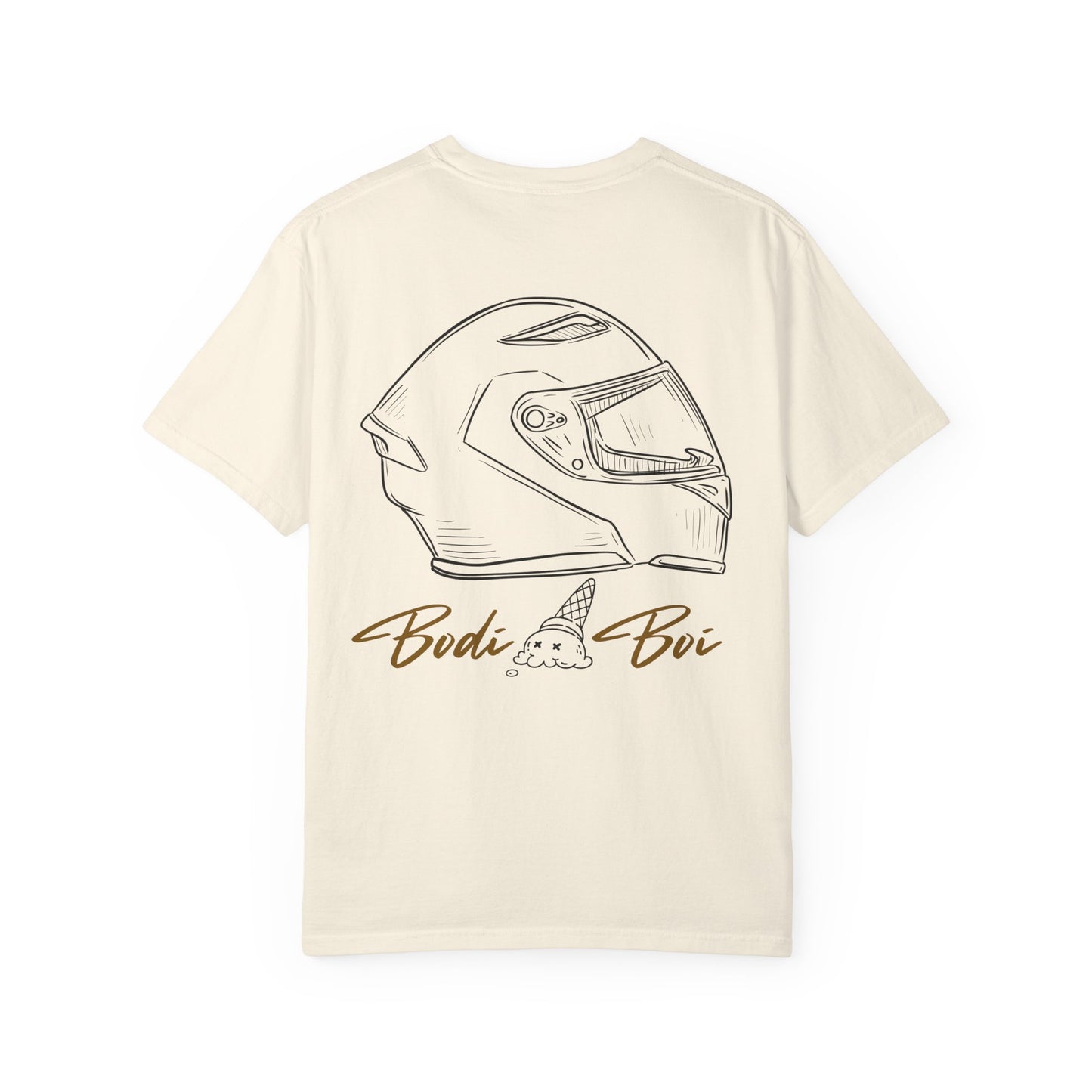 Cool Ice Cream & Helmet Graphic T-Shirt, Unisex Casual Tee, Gift for Ice Cream Lovers, Summer Vibes, Streetwear Fashion