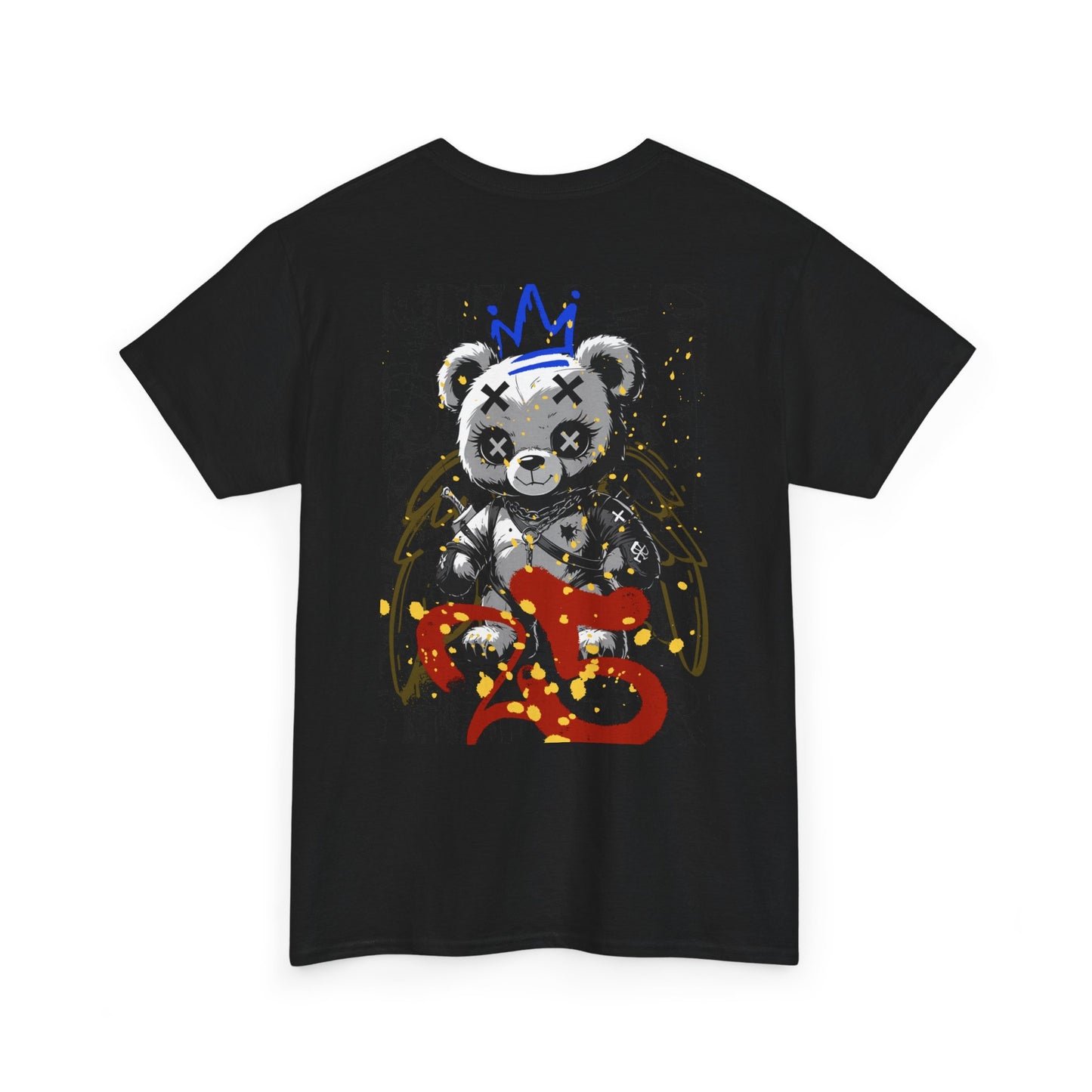Skull & Bear Graphic Tee, Unisex Heavy Cotton Shirt for Casual Wear, Gift for Birthdays, Halloween, Gothic Tee, Cool Tee, Bear Lover Gift,