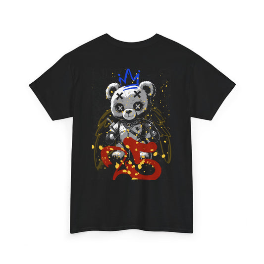 Skull & Bear Graphic Tee, Unisex Heavy Cotton Shirt for Casual Wear, Gift for Birthdays, Halloween, Gothic Tee, Cool Tee, Bear Lover Gift,