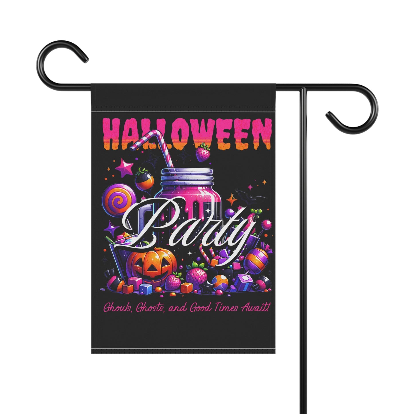 Halloween Party Garden Banner, Spooky Decorations, Outdoor Decor, Fall Decor, Halloween Celebration Sign