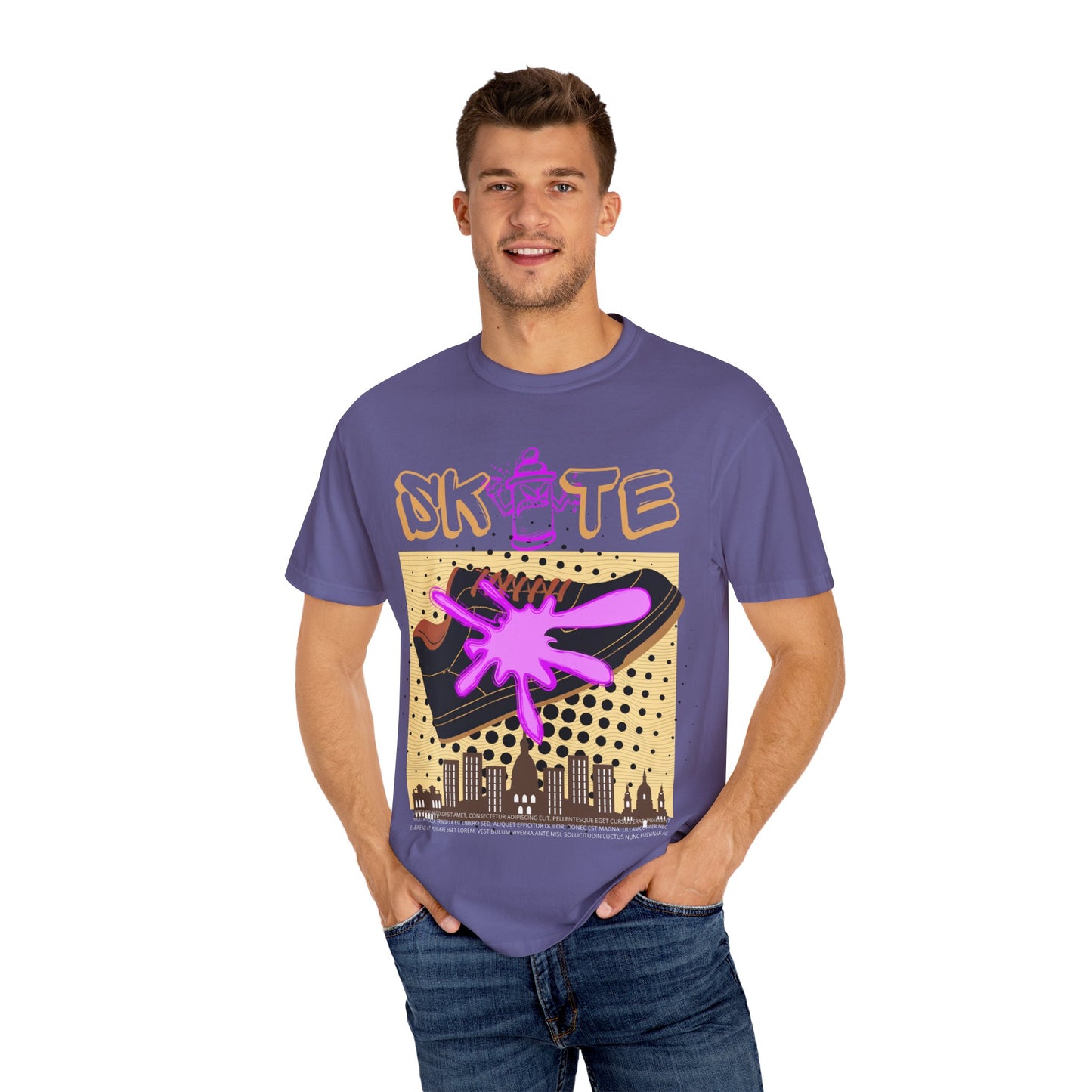 Unisex Skate-Inspired T-Shirt, Streetwear Tee, Graphic Apparel, Casual Wear, Gift for Skaters, Urban Style Shirt