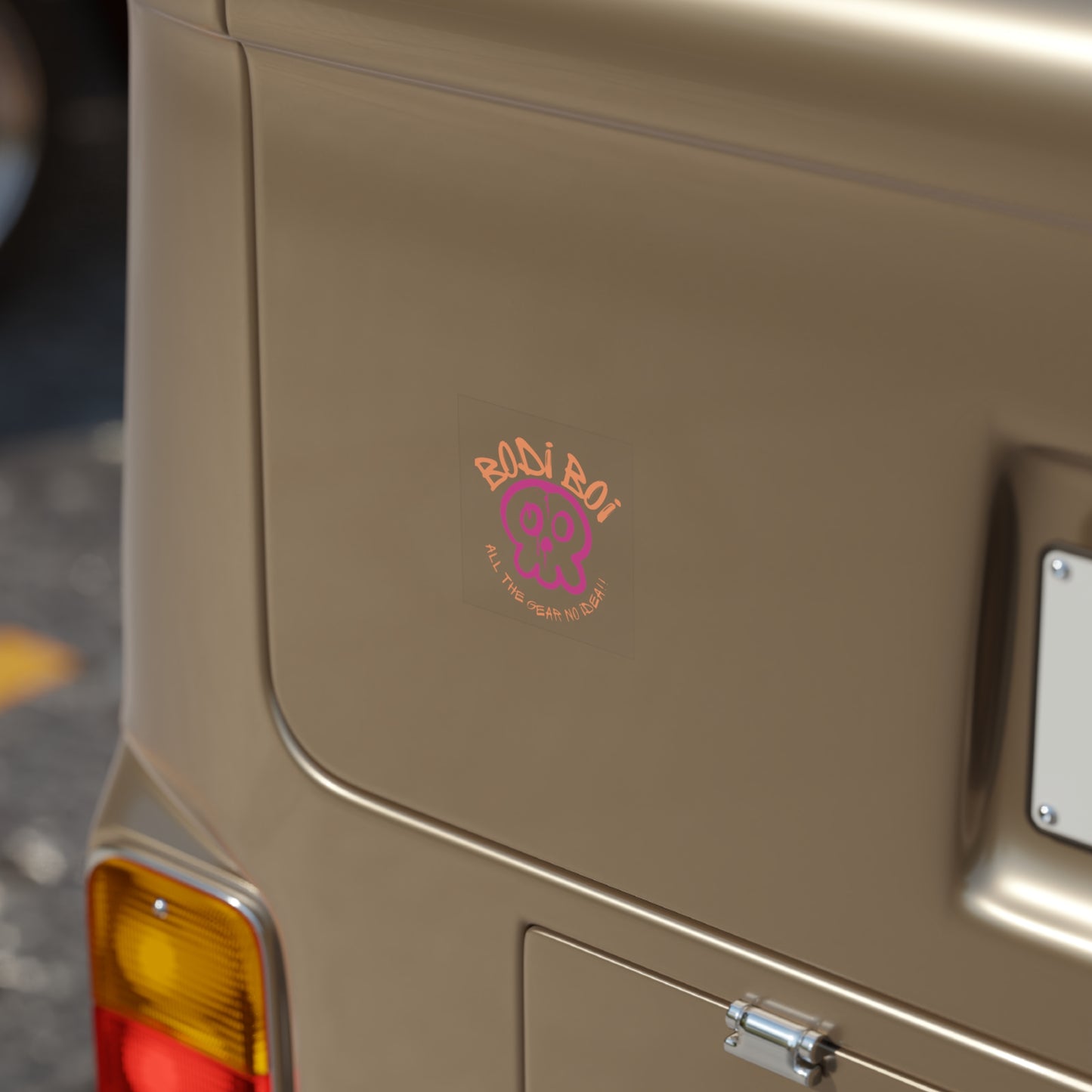 Bold Bodi Boi Transparent Outdoor Sticker - Perfect for Laptops, Water Bottles, Skateboards, Car Decals, Gifts