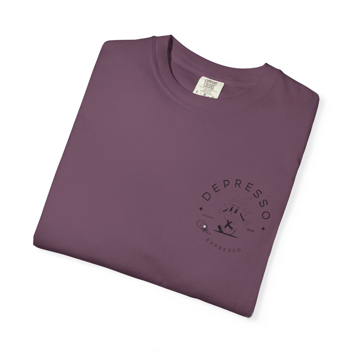 Depresso Expresso Garment-Dyed T-Shirt, Vintage Coffee Lover Tee, Casual Unisex Wear, Gift for Baristas, Perfect for Everyday Style