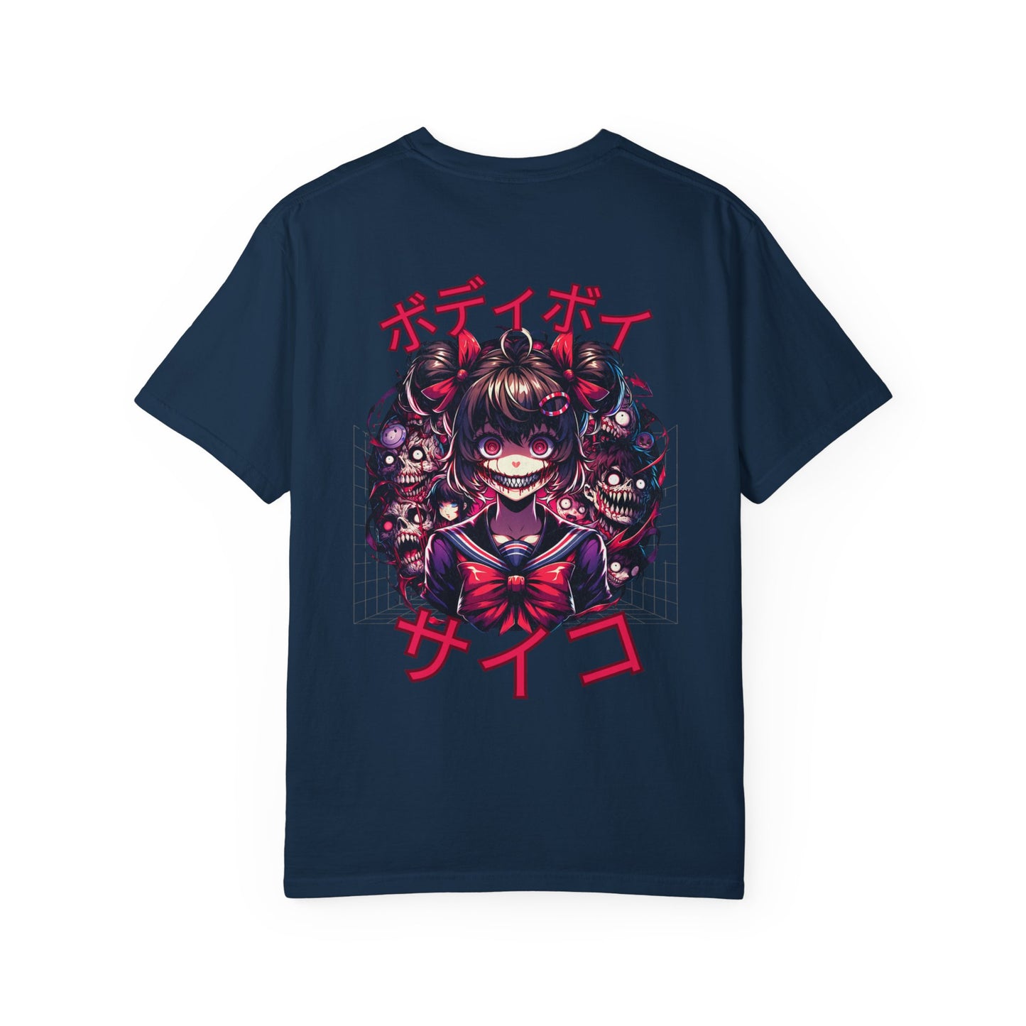 Unisex Garment-Dyed Graphic T-Shirt with Unique Anime Design, Casual Wear, Anime Enthusiast Gift, Fun Streetwear, Graphic Tee, Birthday Gift