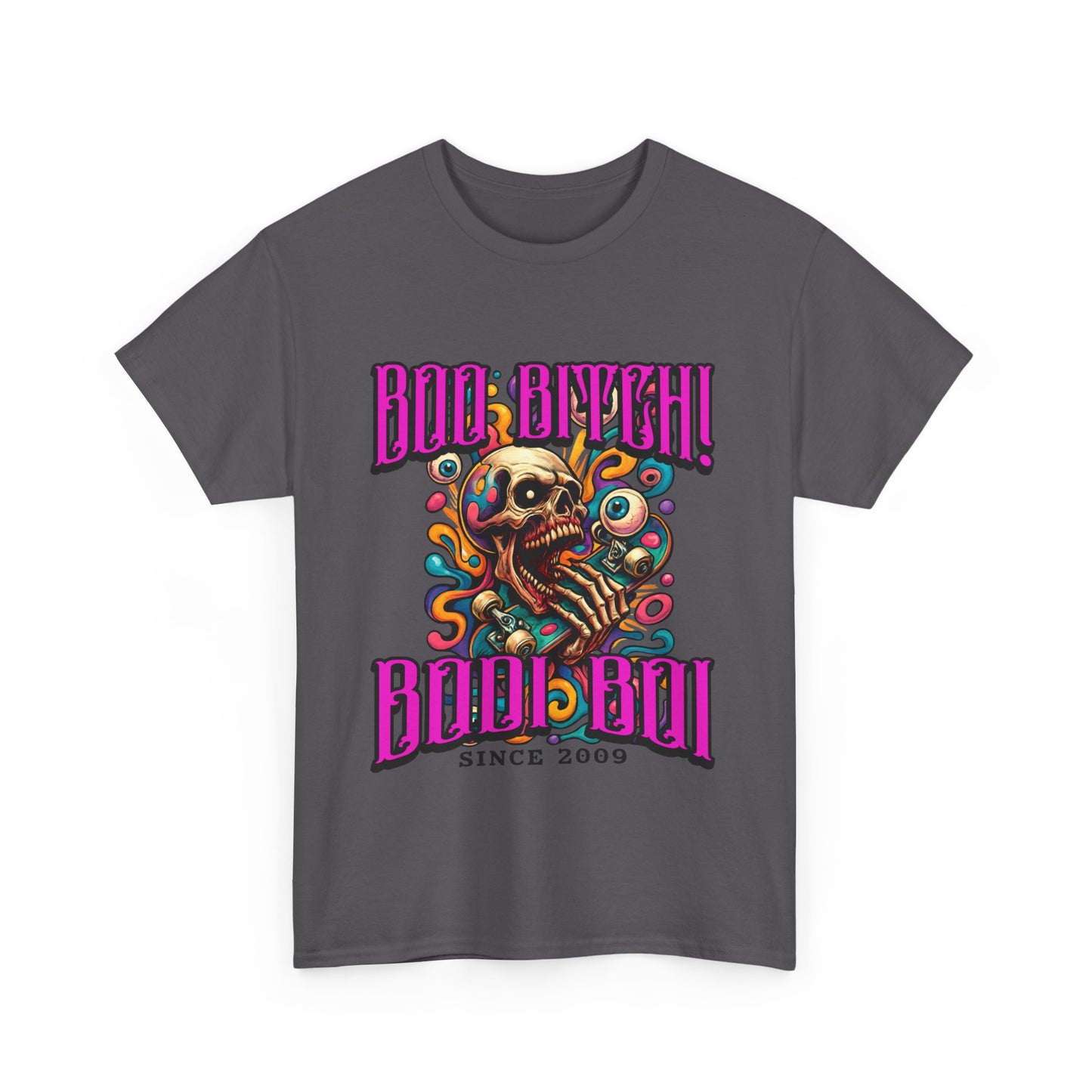 Skull Art Unisex Heavy Cotton Tee, Casual Wear, Graphic Tee, Festival Fashion, Unique Gift Idea, Everyday T-Shirt