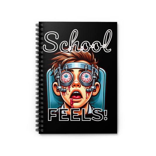 Edgy School Spiral Notebook | Back to School, Student Supplies, Journaling, Gift for Teens, Unique Designs